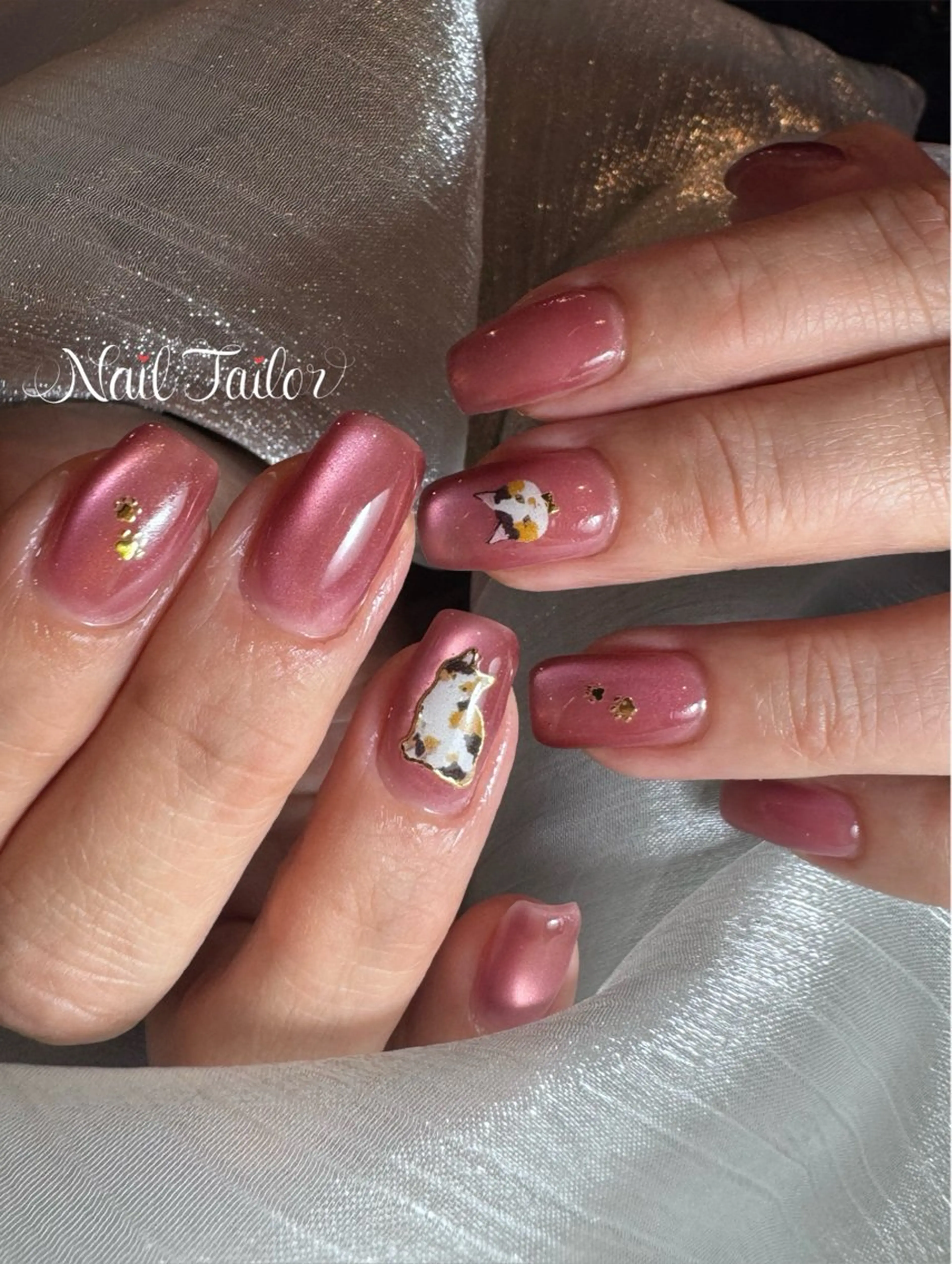 ネイル マグネットネイル 持ち込み ハンドネイル NailTailor ネイルテイラーのネイルデザイン