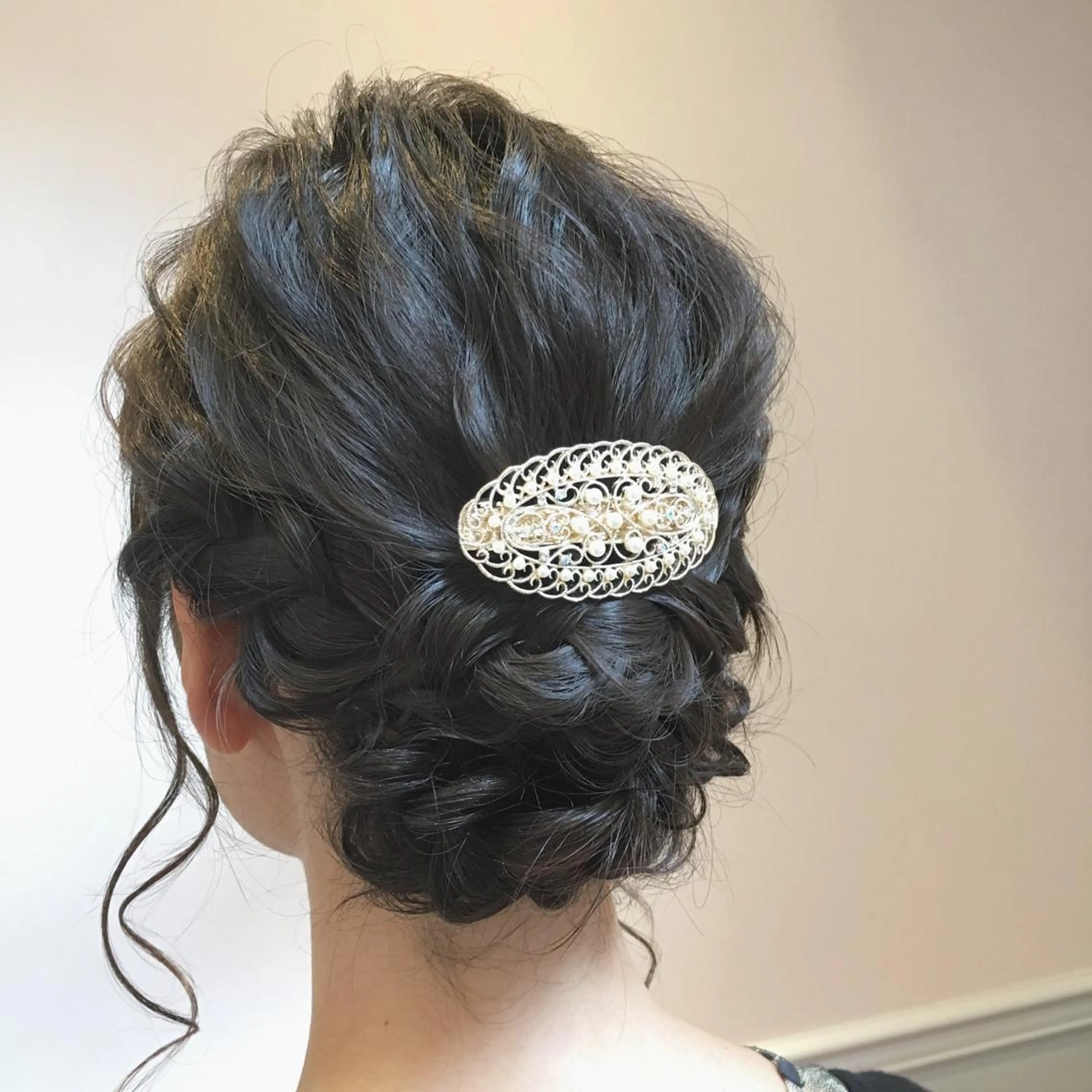 ミディアム ヘアアレンジ 結婚式・ブライダル 鈴木 麻希のヘアスタイル