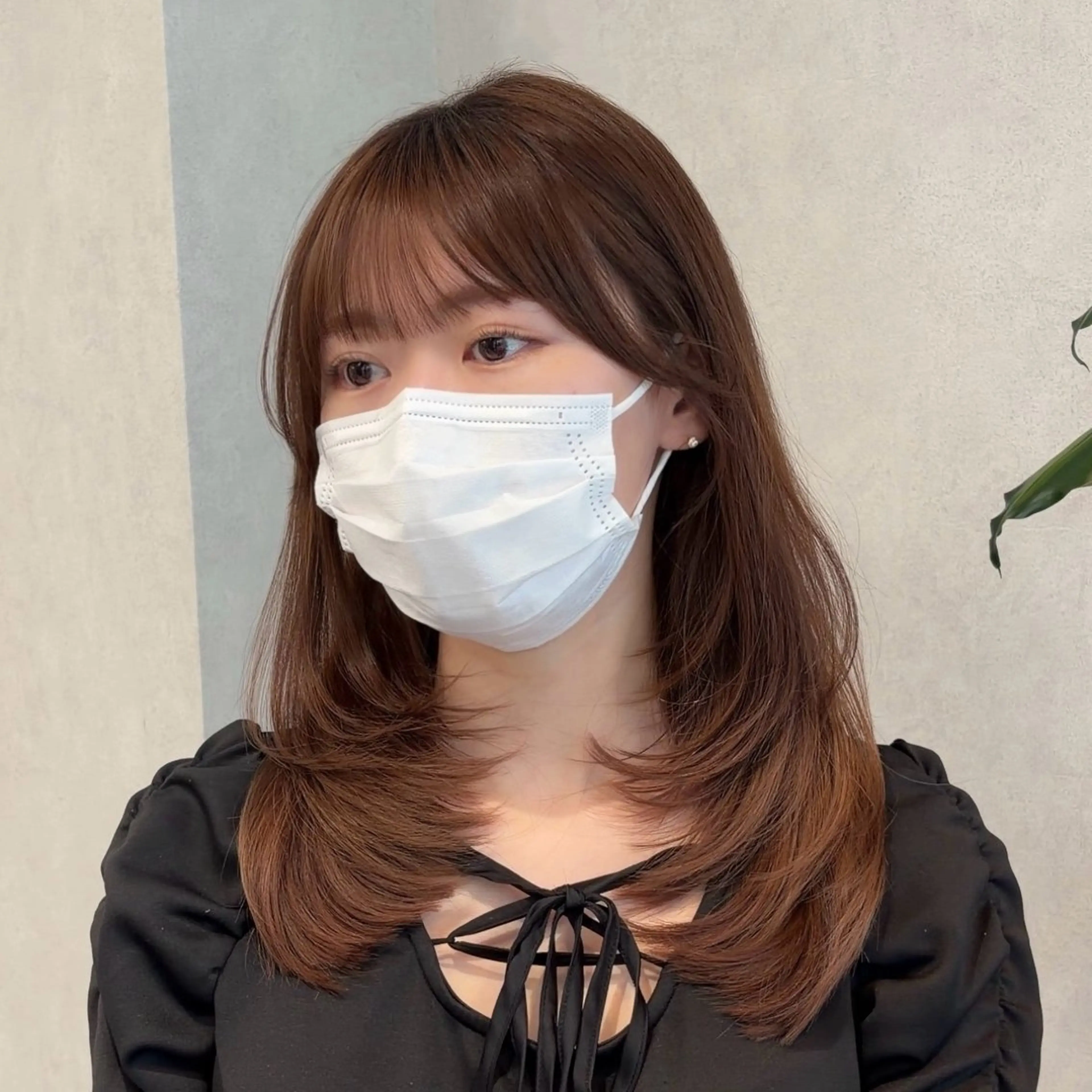 セミロング カラー カット ヘアカラー トリートメント 結べるレイヤーカット /カラー/あさかのヘアスタイル