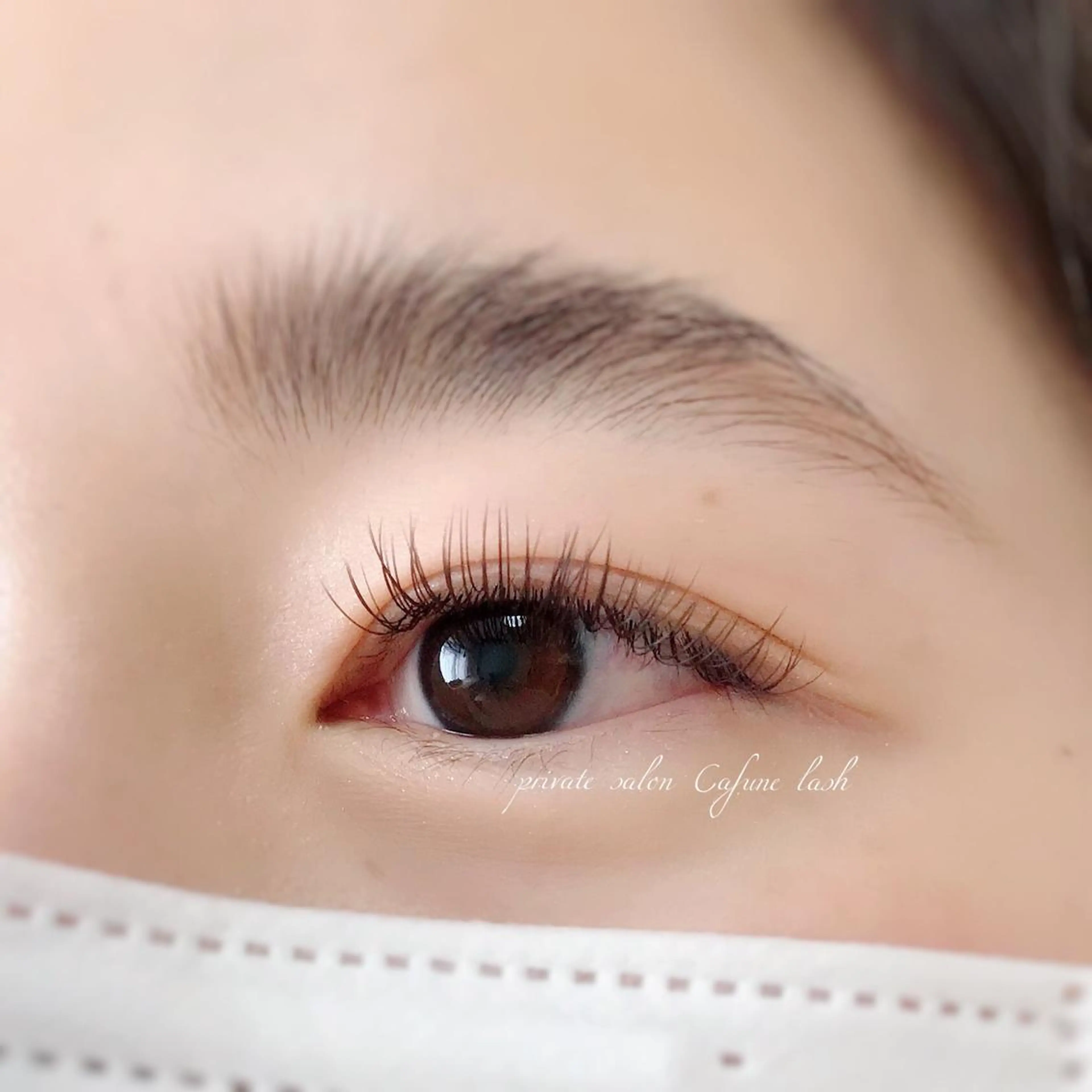 モデル様募集☆シングル140本まで　♢フラットラッシュ、ブラウンエクステ、セーブルから選べますの写真