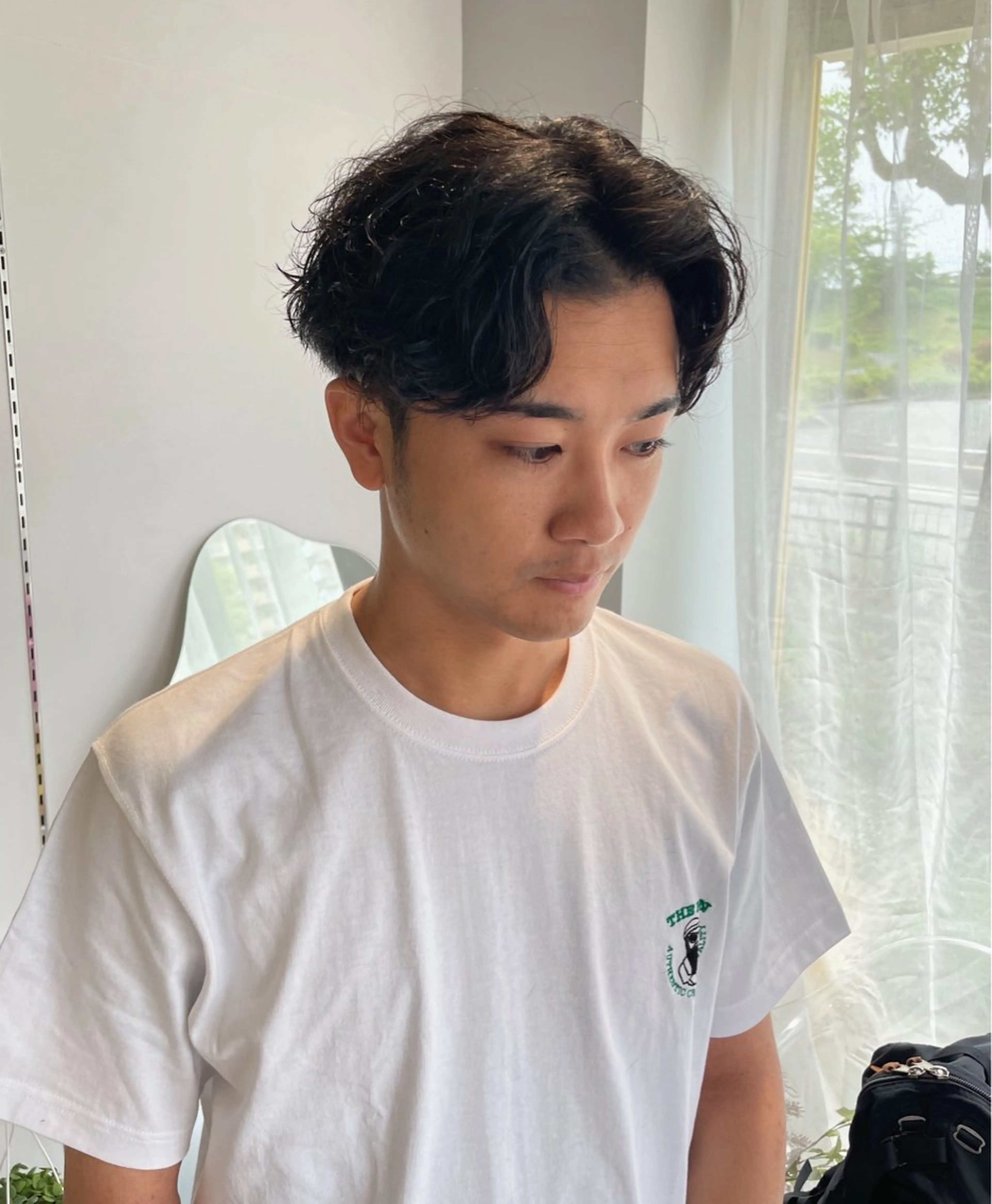 ミディアム ミディアムパーマ 髪質改善×美髪矯正 艶髪カラー　阪口のヘアスタイル