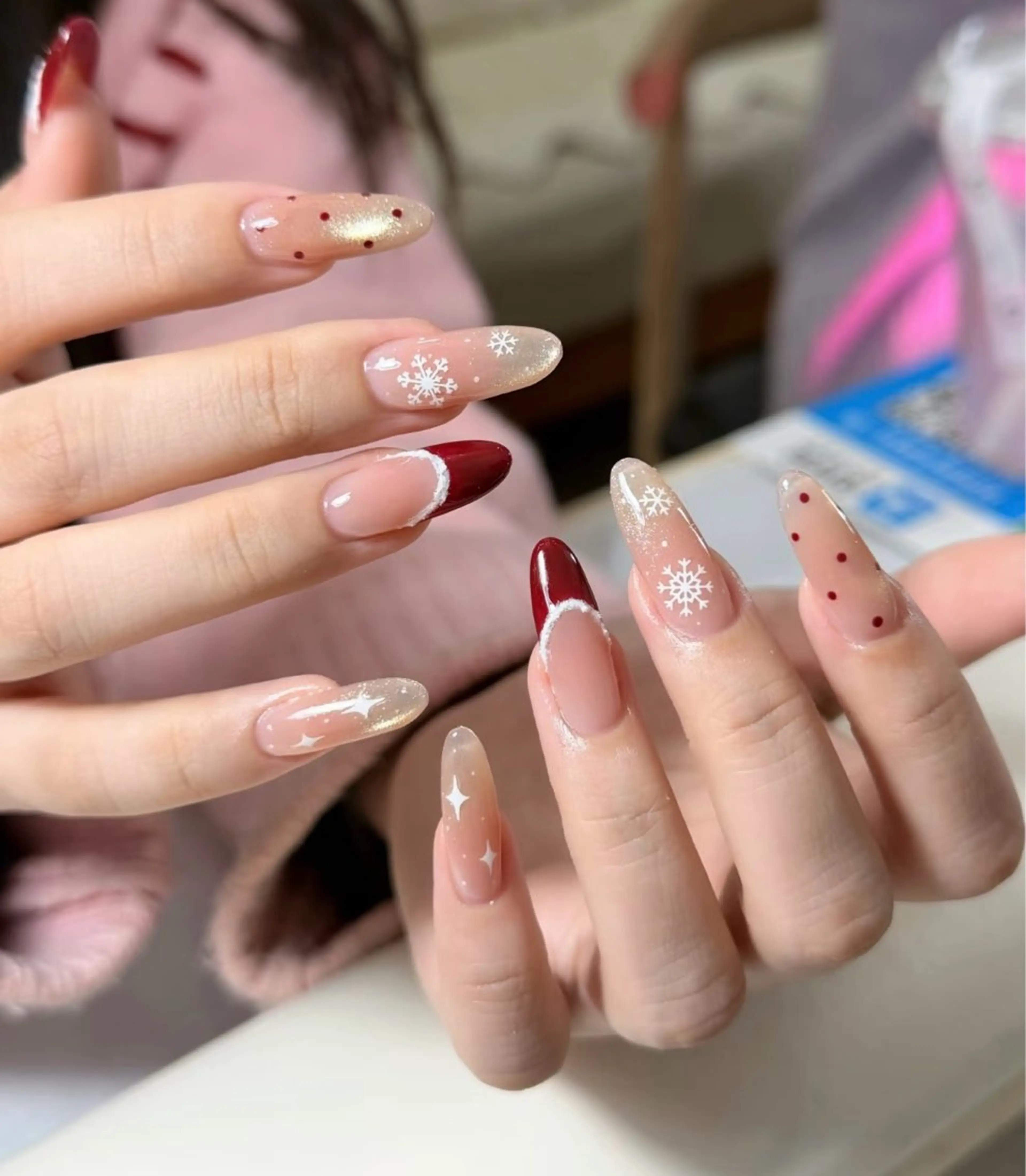 ネイル アートネイル べっ甲ネイル チークネイル 成人式 長さ出し ハンドネイル ハンドケア For you. Nail Salonのネイルデザイン