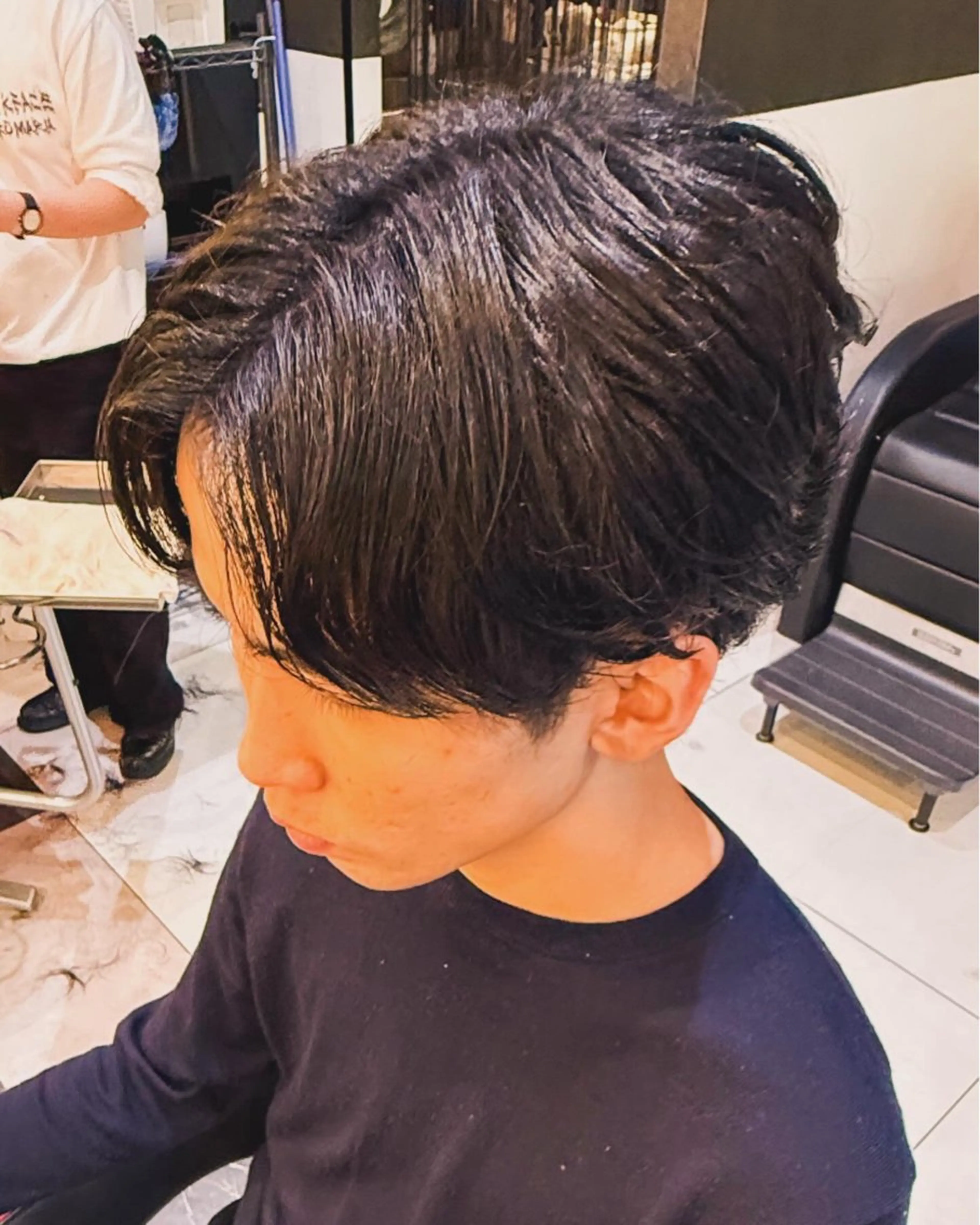 パーマ メンズ レディースモデル募集 無料/田中海斗のヘアスタイル