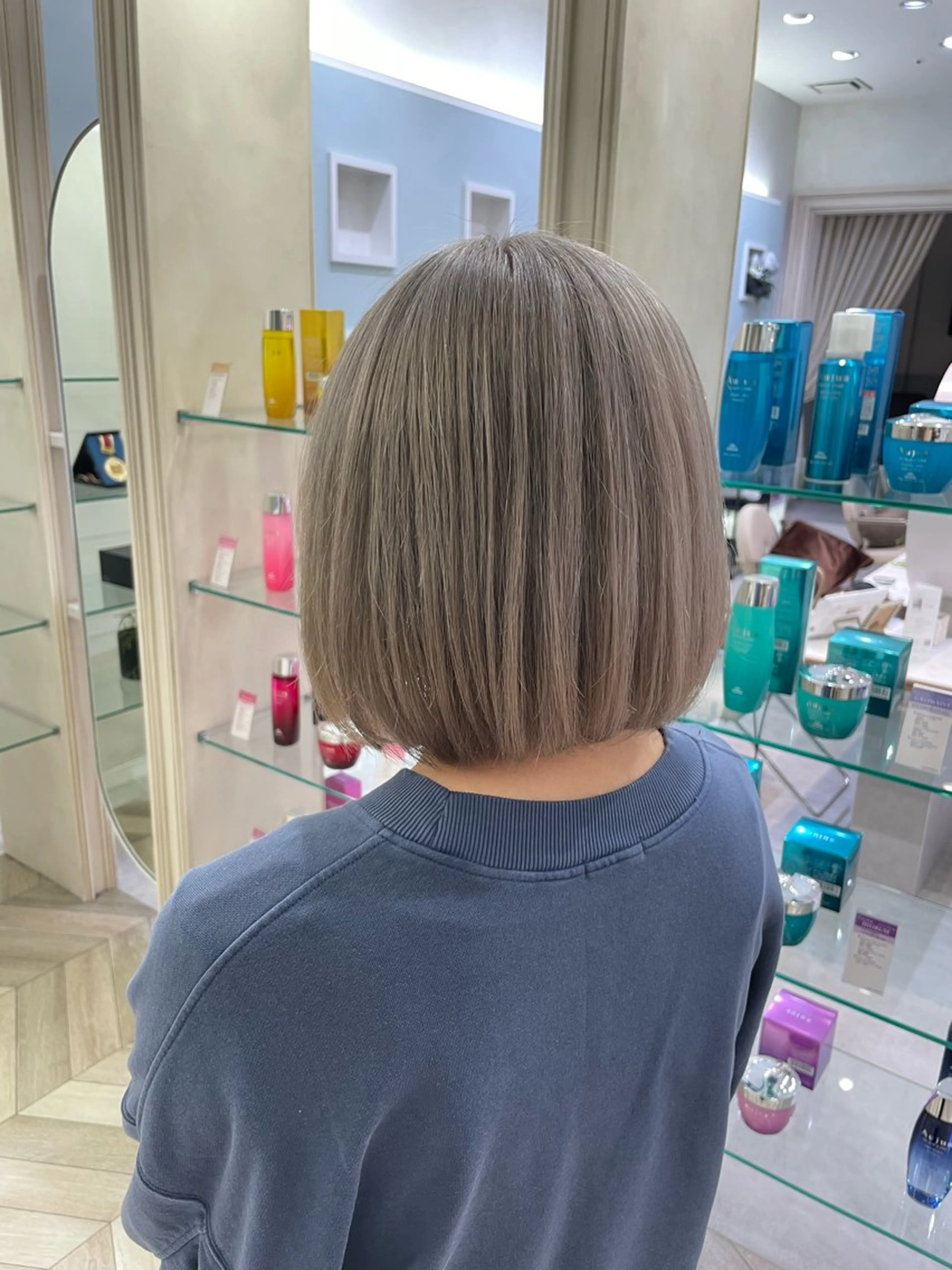 カラー ヘアカラー トリートメント ハイトーン/韓国ヘア senaのヘアスタイル