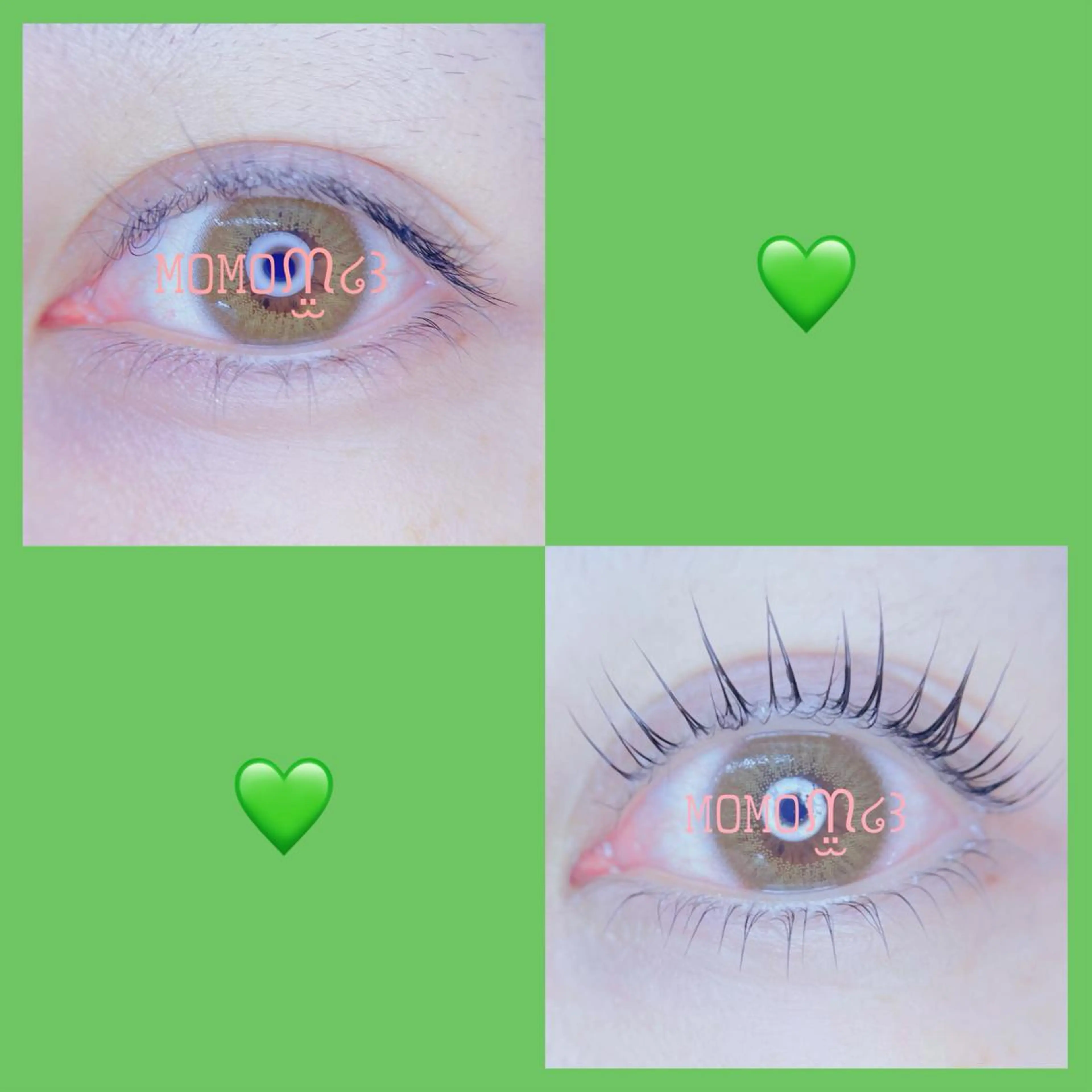 マツエク・マツパ フラットラッシュ ナチュラル パリジェンヌラッシュリフト 下まつげエクステ 一重×まつ毛パーマ マツパ モテデザインのプロ モモ🍑のマツエク・マツパデザイン