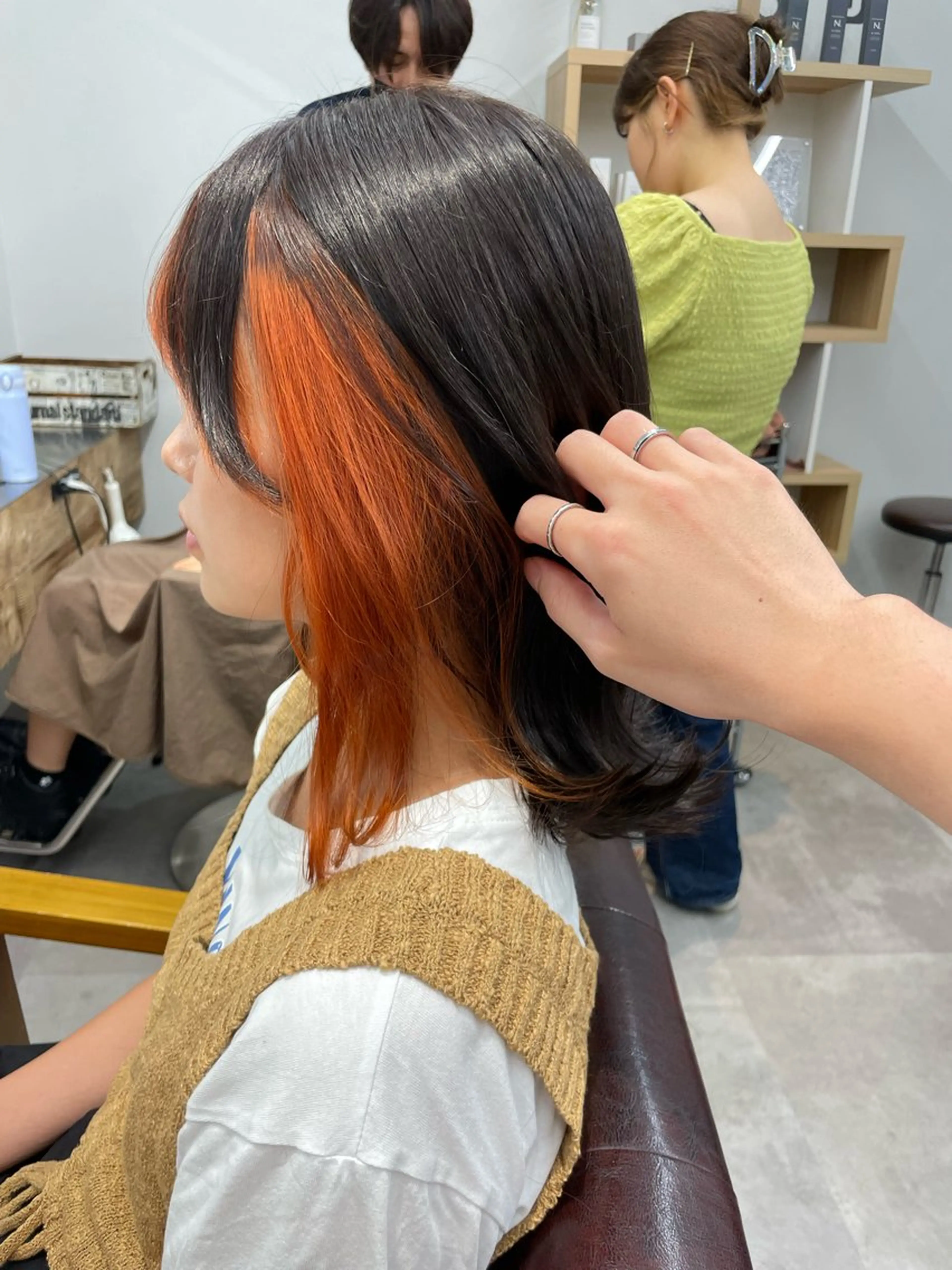 セミロング カラー ヘアアレンジ カット ヘアセット SALOWIN横浜店所属・🔥メンズ特化🔥 木村 祐太のヘアスタイル