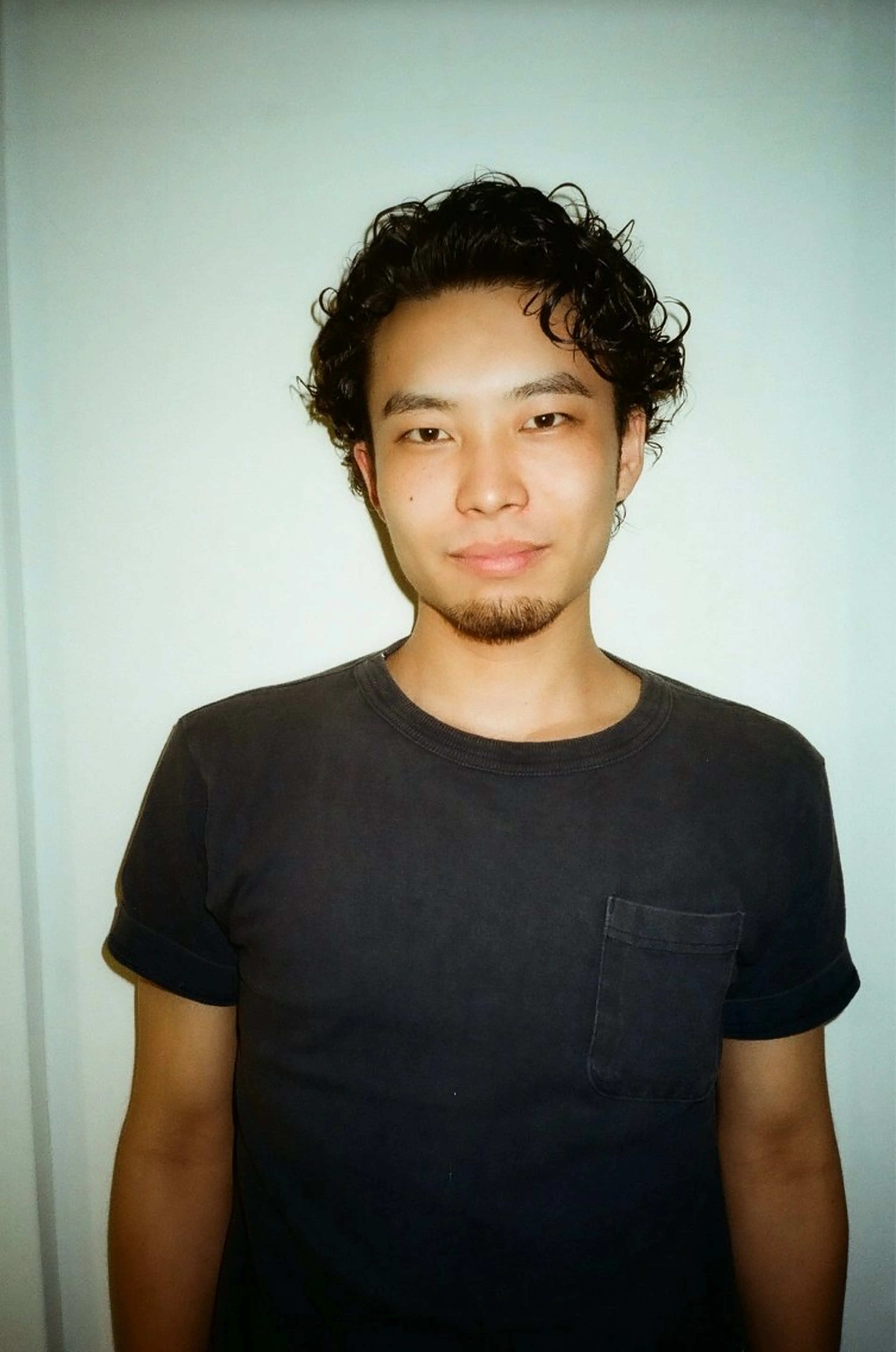 ミディアム パーマ ミディアムパーマ 與座 翼のヘアスタイル