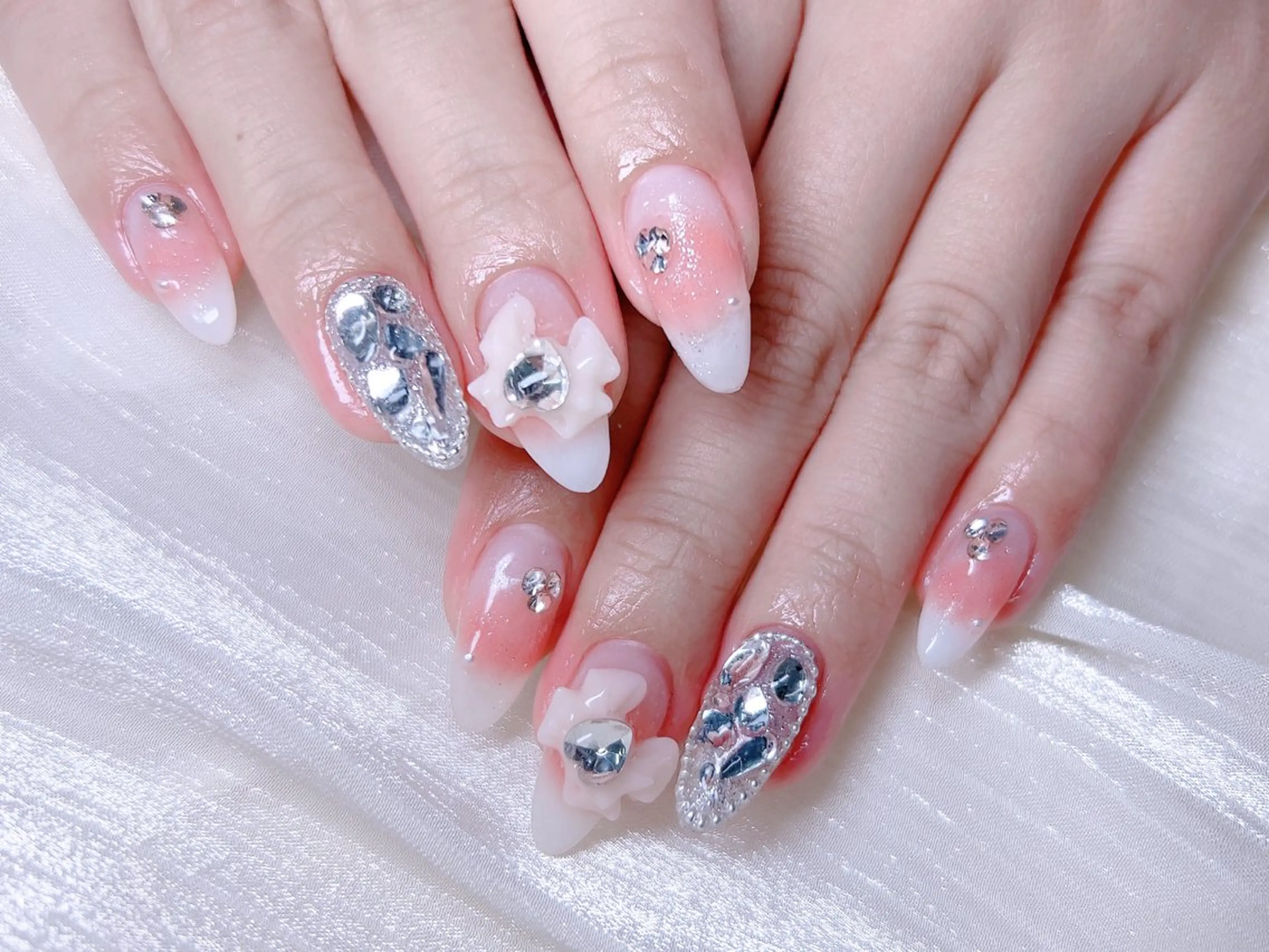 ネイル ハンドネイル M🌷nail 長さだし専門店のネイルデザイン