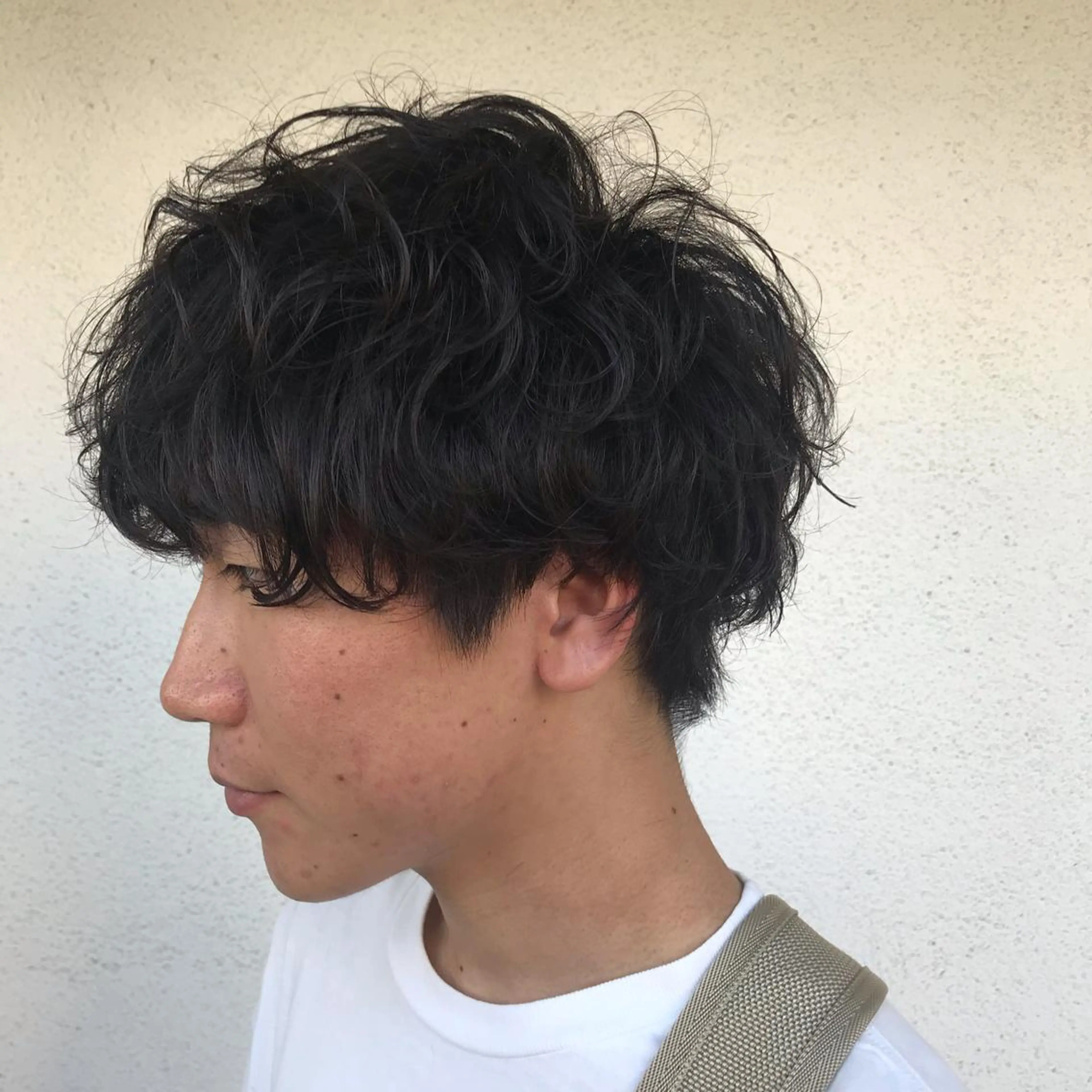 ショート カラー パーマ メンズ ニュアンスパーマ/ レイヤー/茶屋町のヘアスタイル