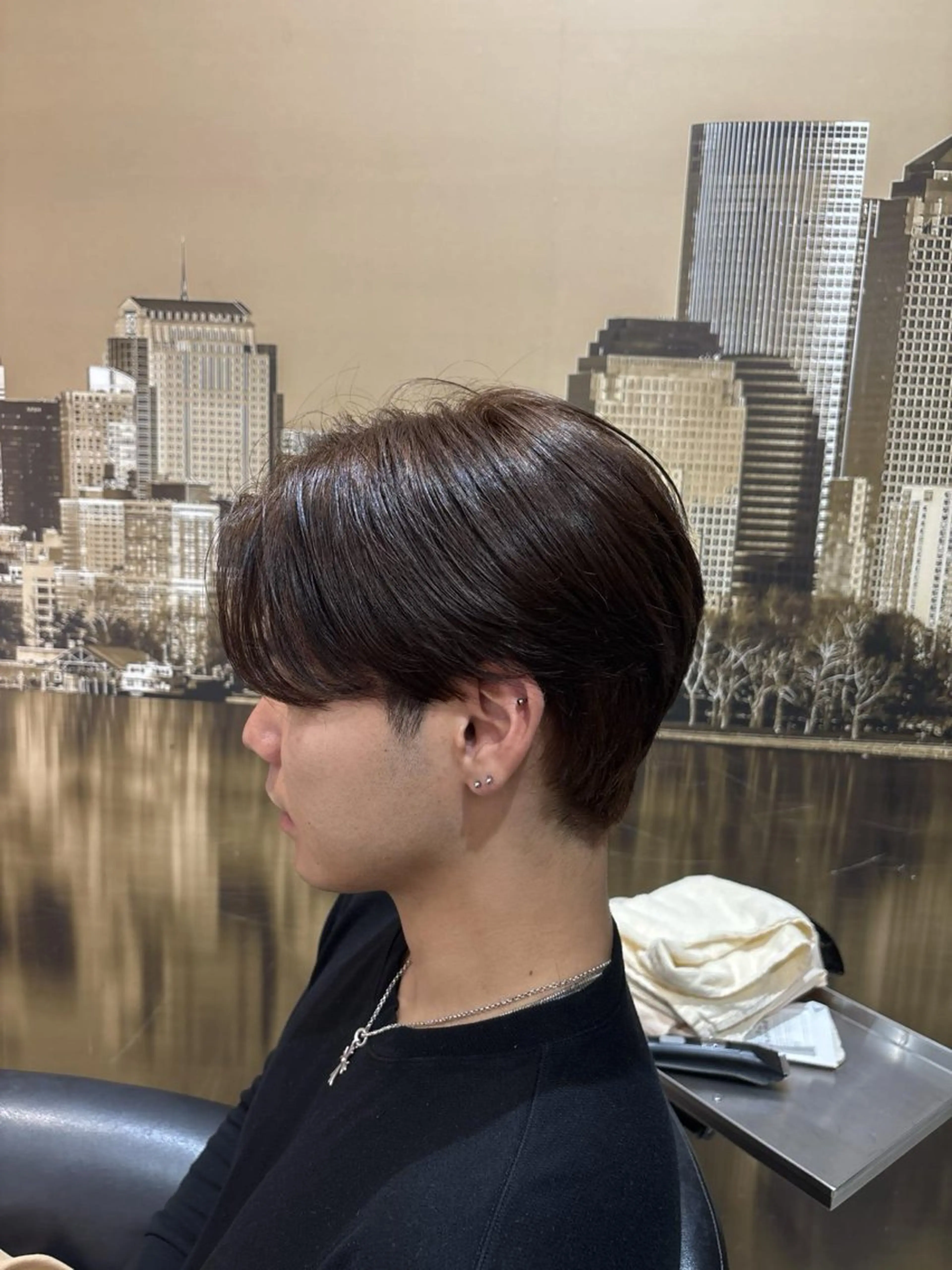 【メンズ限定🎧ブリーチなしでも透明感UP✨️】カット✂️＋イルミナカラー🎨の写真