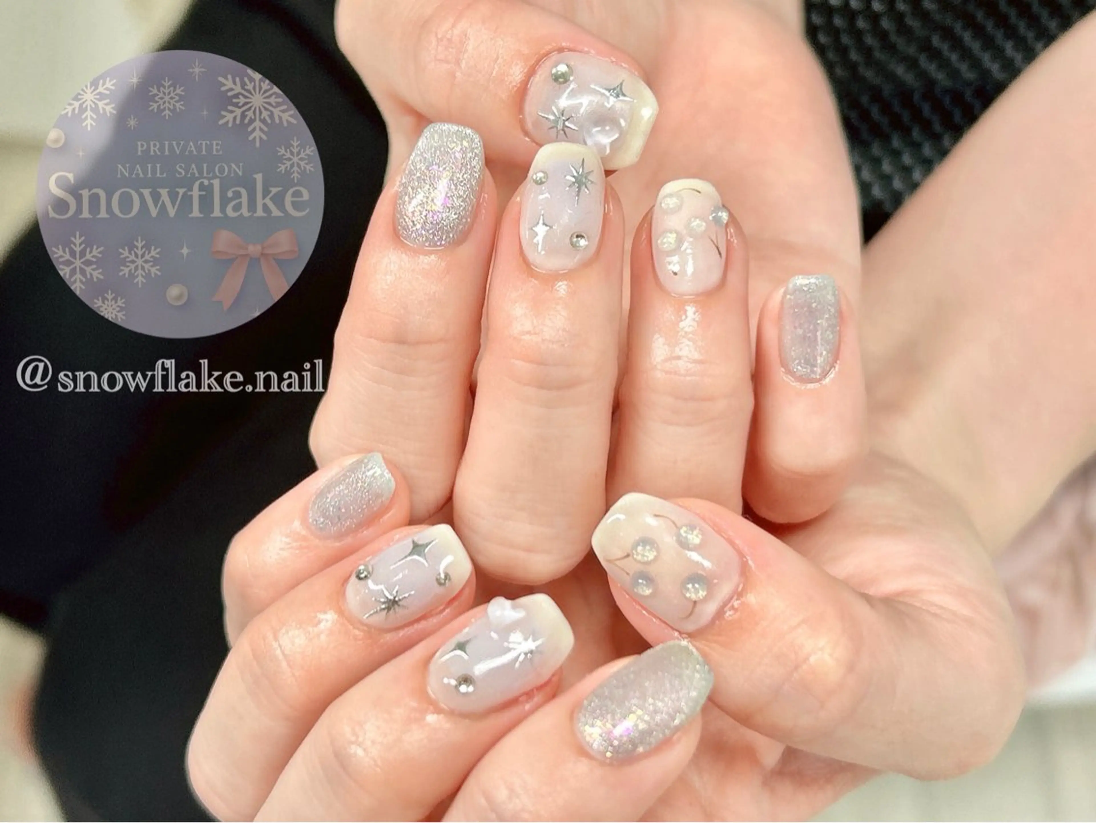 ネイル Snow flake 🫧YUKIのネイルデザイン