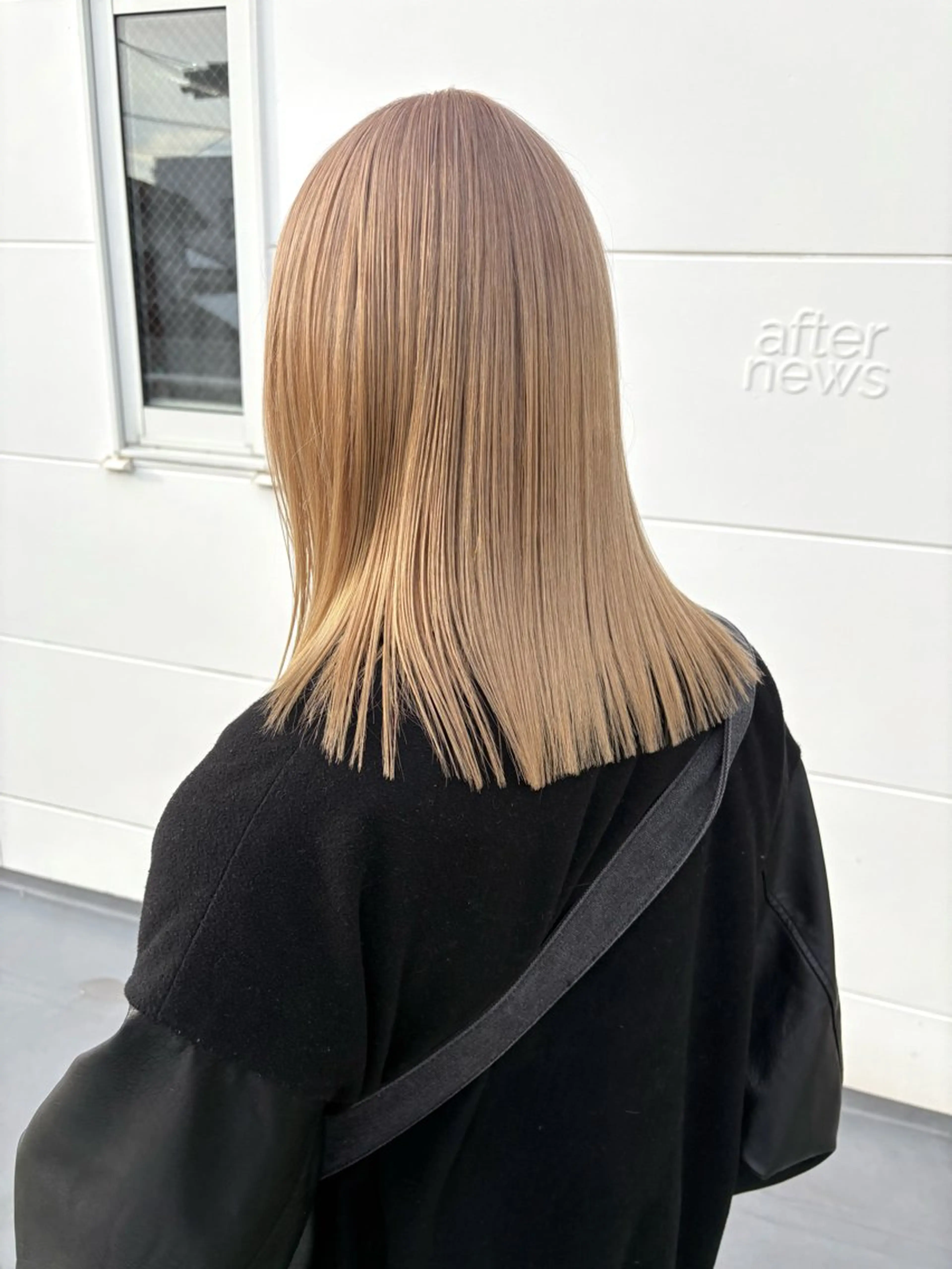 カラー まろみ暖色×ボブ ×chia🕯のヘアスタイル