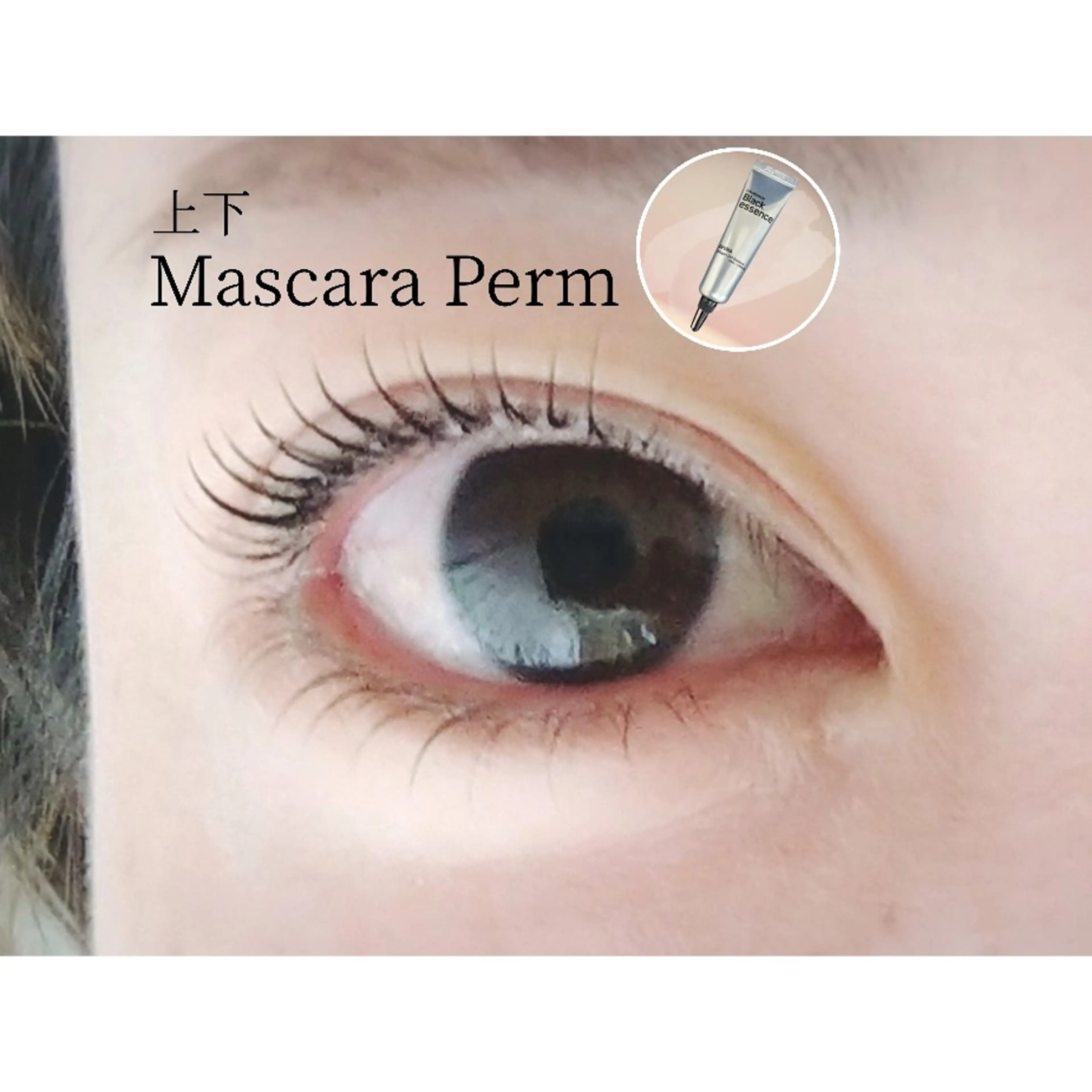 上下ブラックマスカラパーマ🇰🇷　ブラックエッセンス、アイシャンプー、美容液、コーティング仕上げ✨の写真