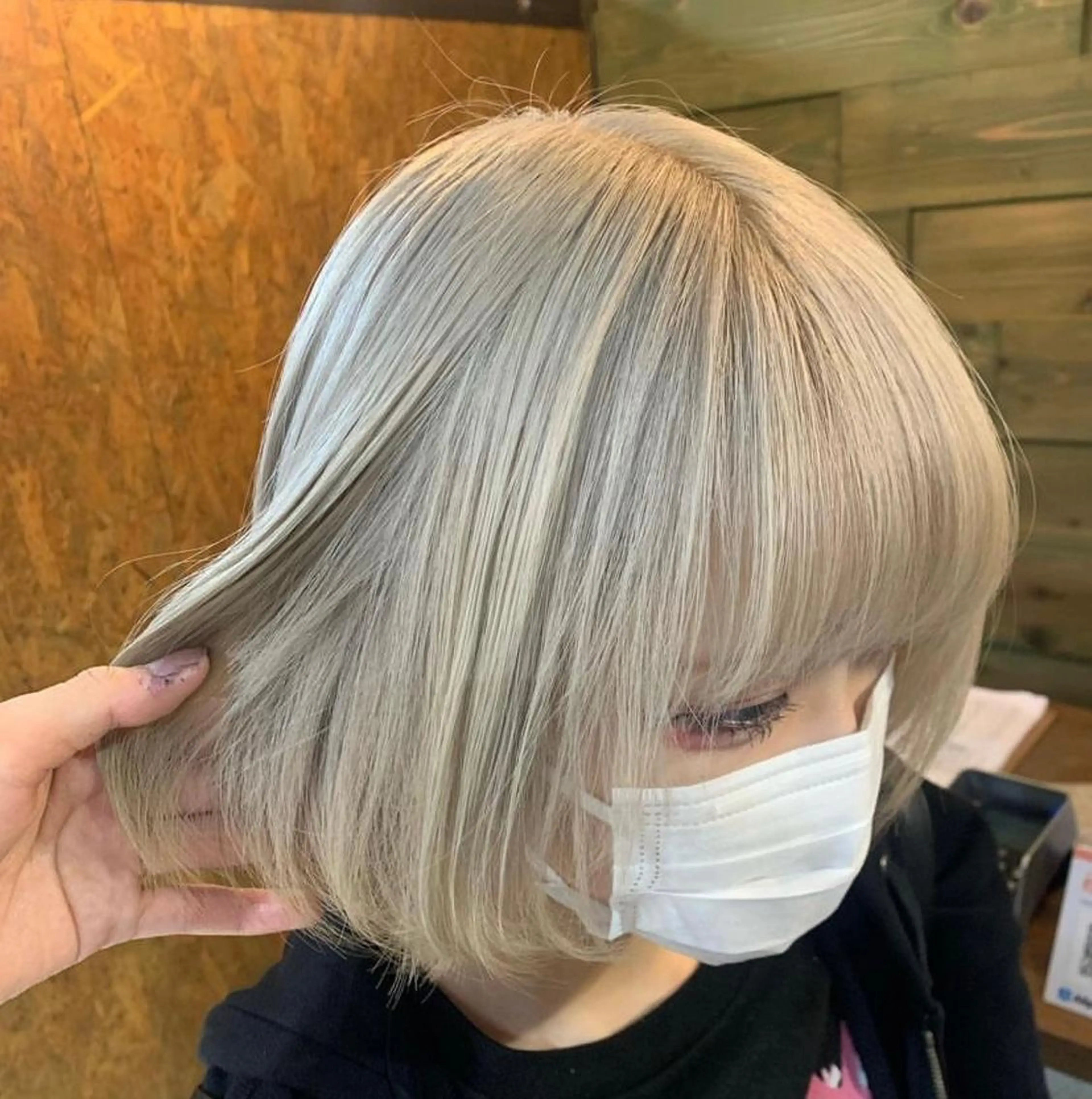 ショート カラー ブリーチ ブロンド ダブルカラー グラデーションカラー ハイライトカラー 🫟Blanco🫟 Color&Careのヘアスタイル