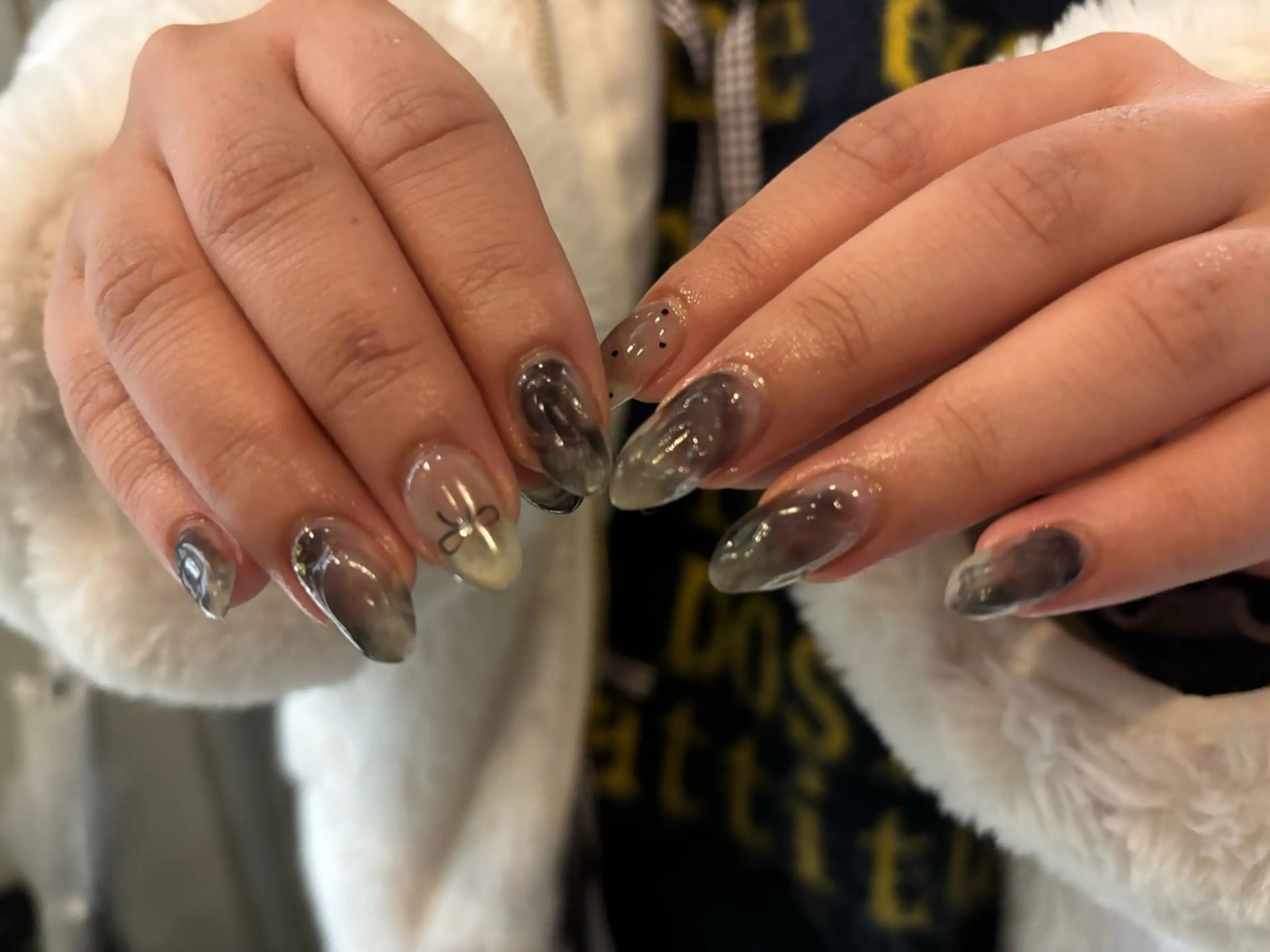 ネイル リボン ハンドネイル N° nail_ fuyukaのネイルデザイン