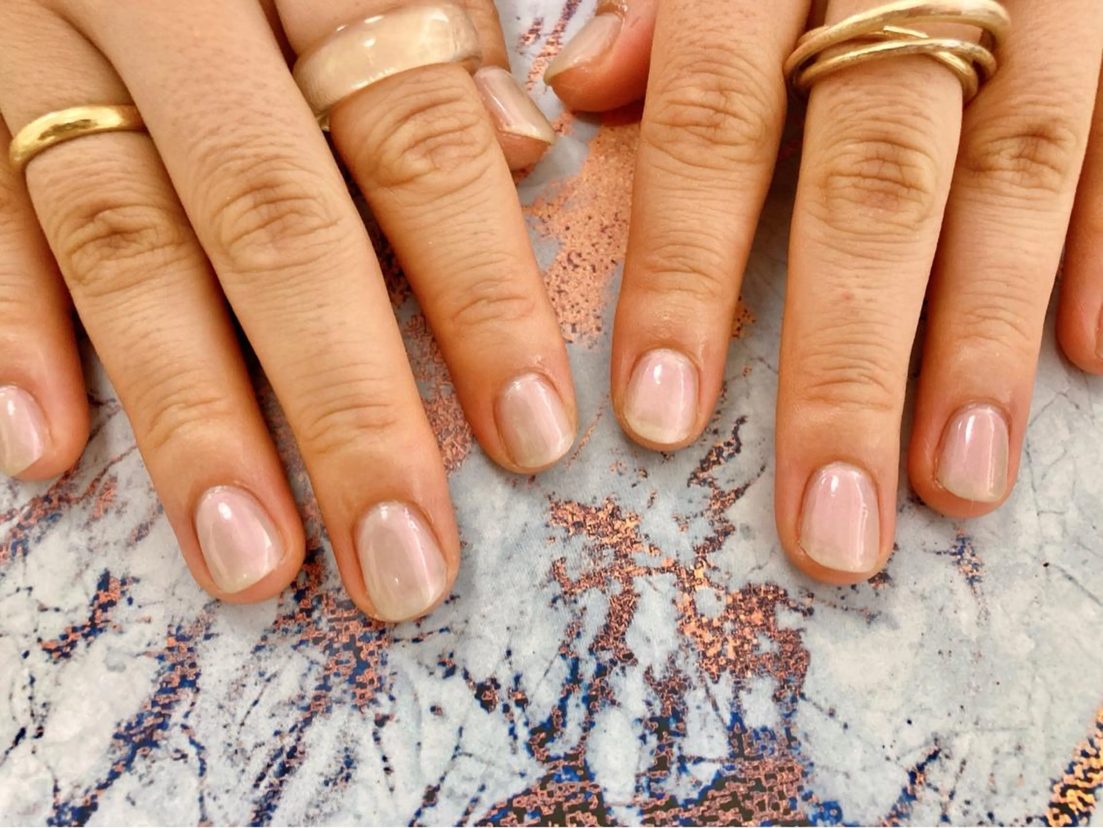 ネイル ワンカラーネイル ピンク ハンドネイル mogunail &blowのネイルデザイン