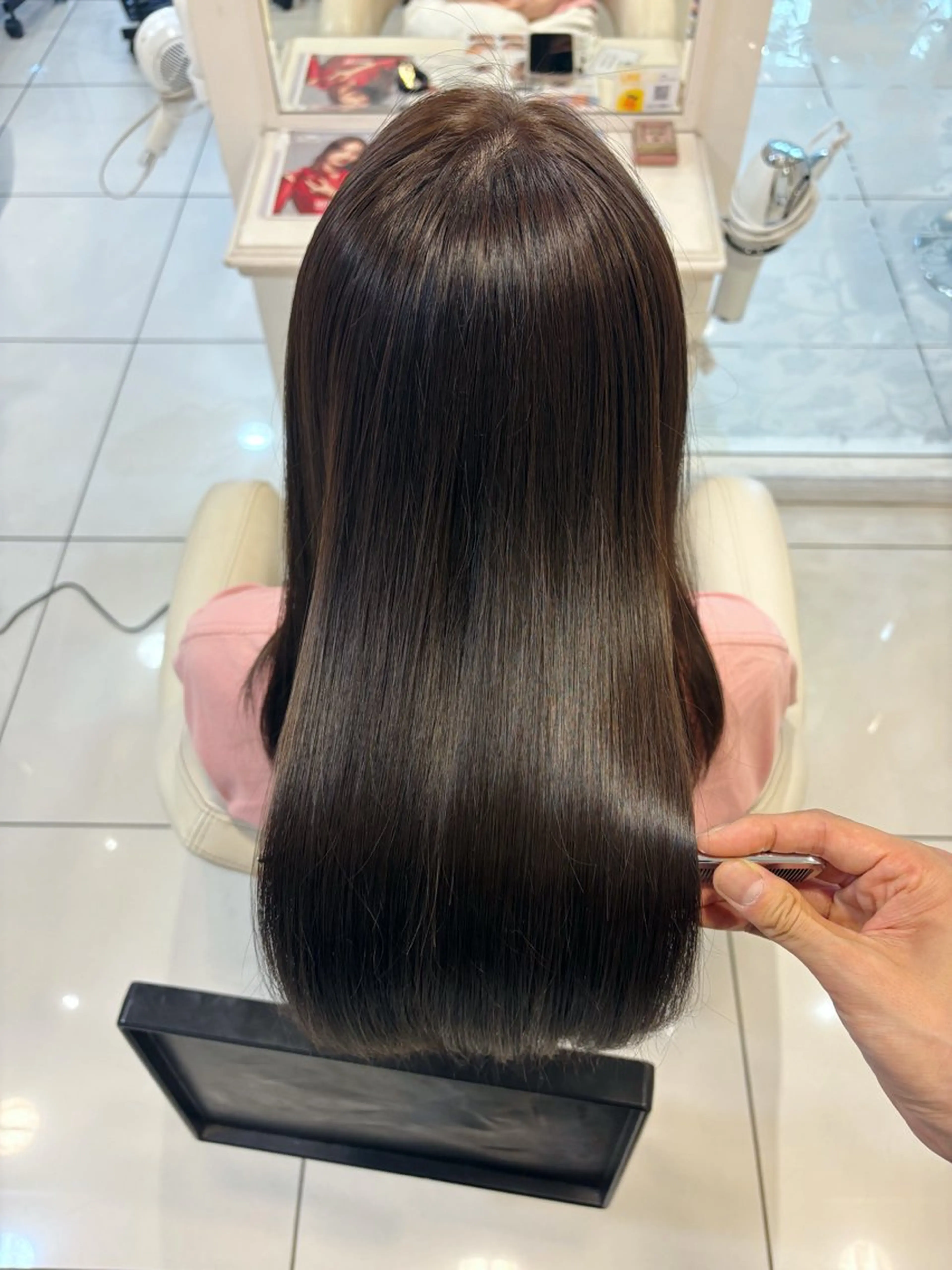 セミロング 髪質改善 トリートメント カット ヘアカラー トリートメント 高橋 佑のヘアスタイル