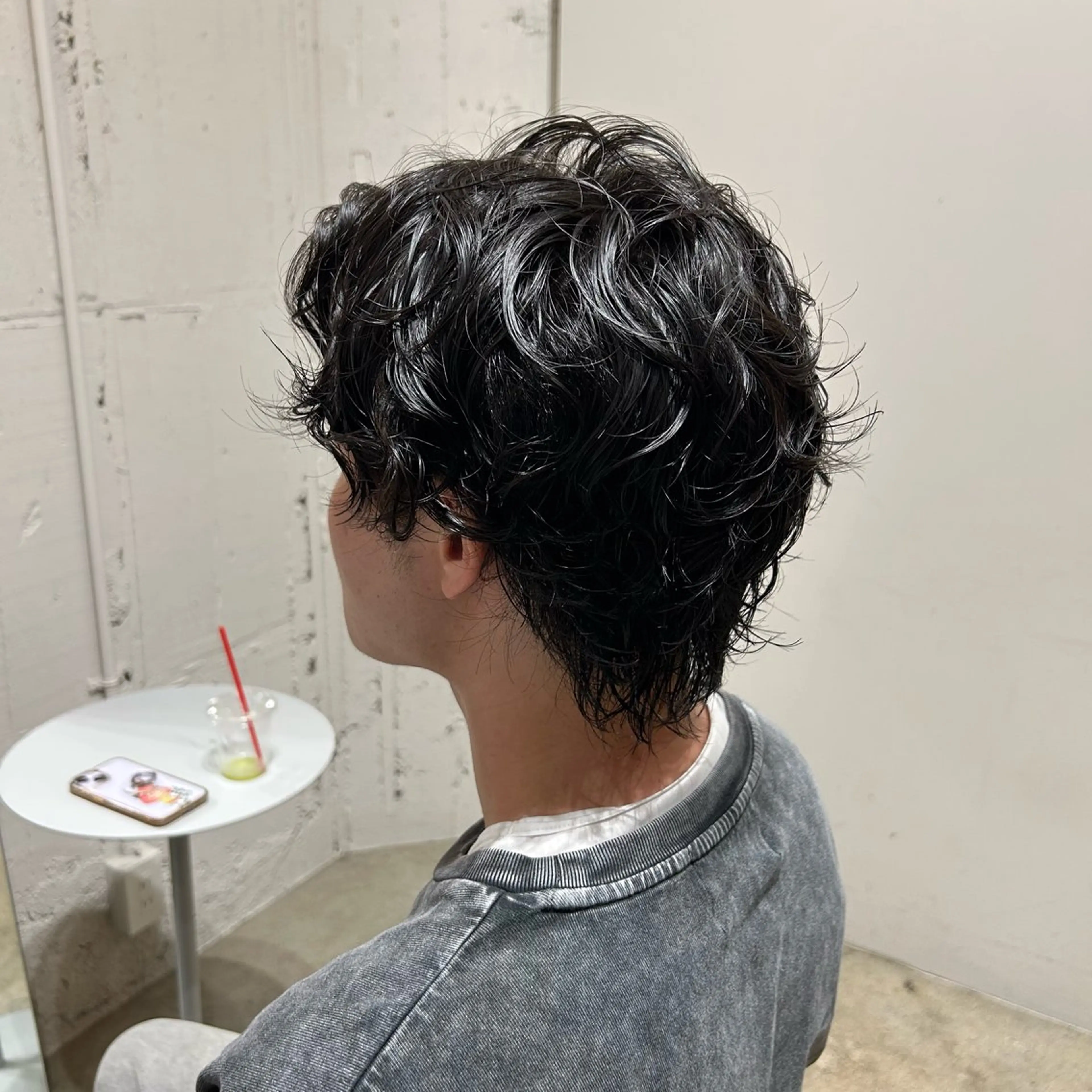 パーマ メンズ パーマ キノシタ ユウナのヘアスタイル