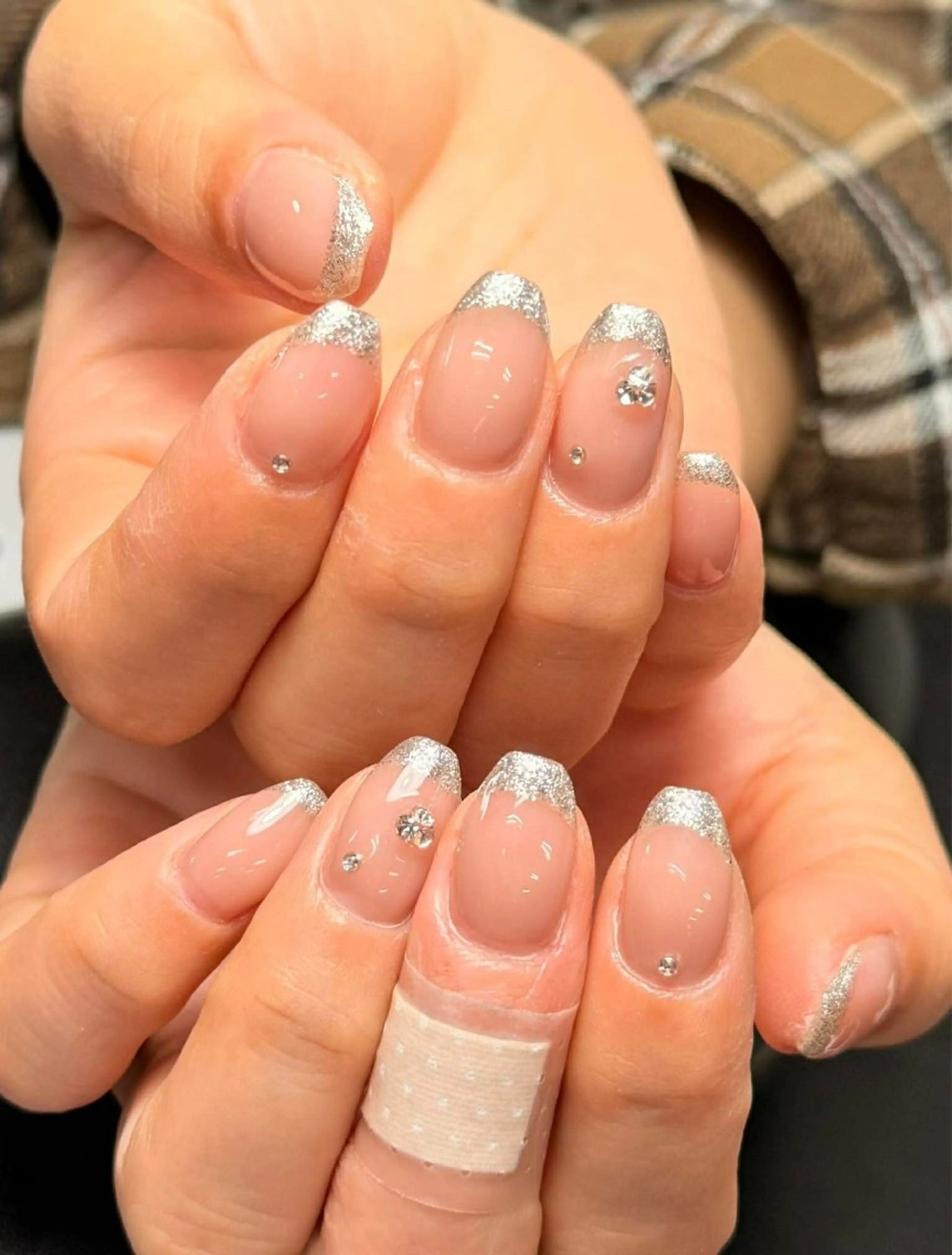 ネイル 韓国ネイル 持ち込み ニュアンスネイル ネイルチップ ハンドネイル Tini ANA.CHUOのネイルデザイン