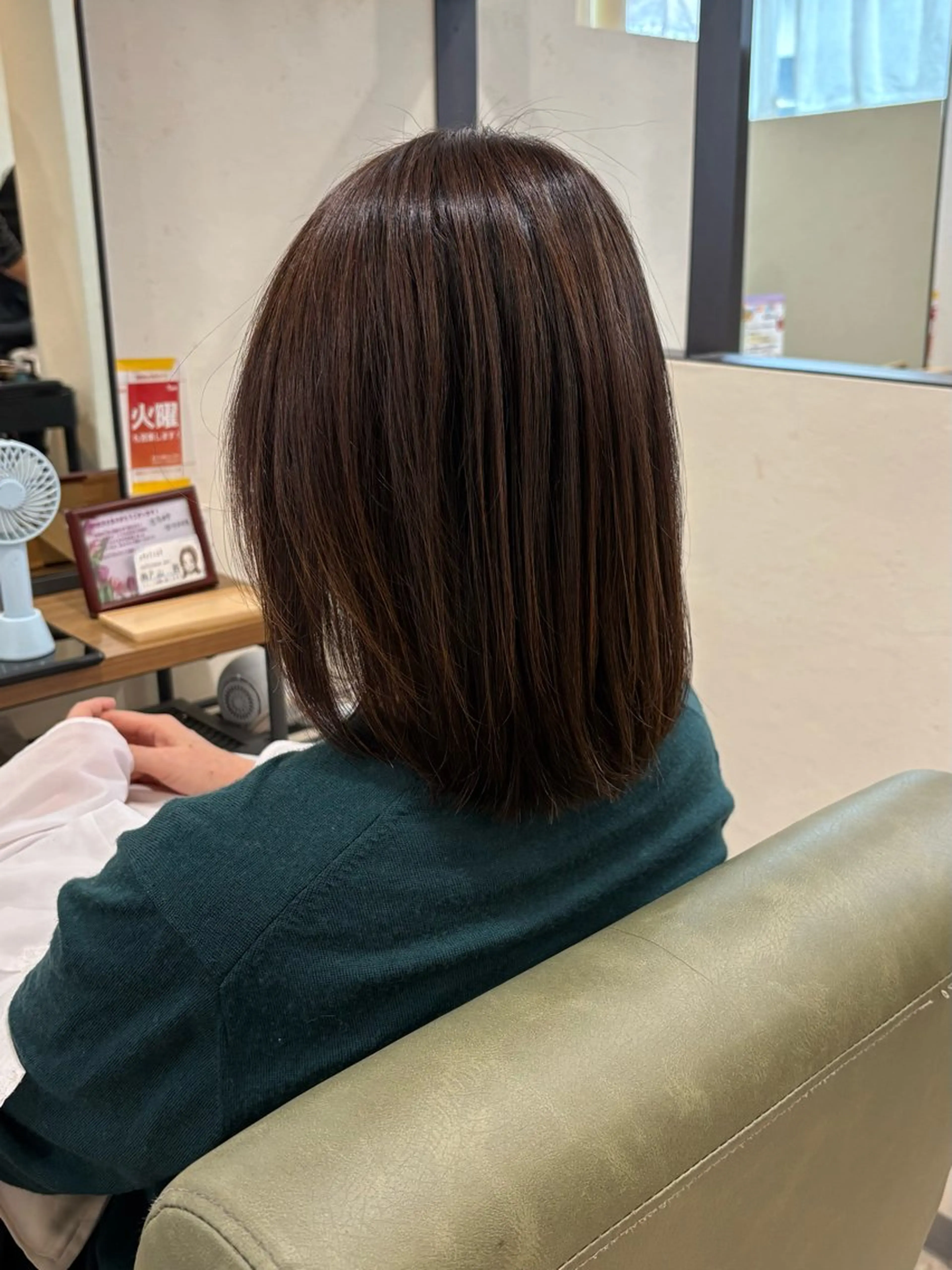 ミディアム 髪質改善 艶感暖色カラー /透明感/瀬戸山舞のヘアスタイル