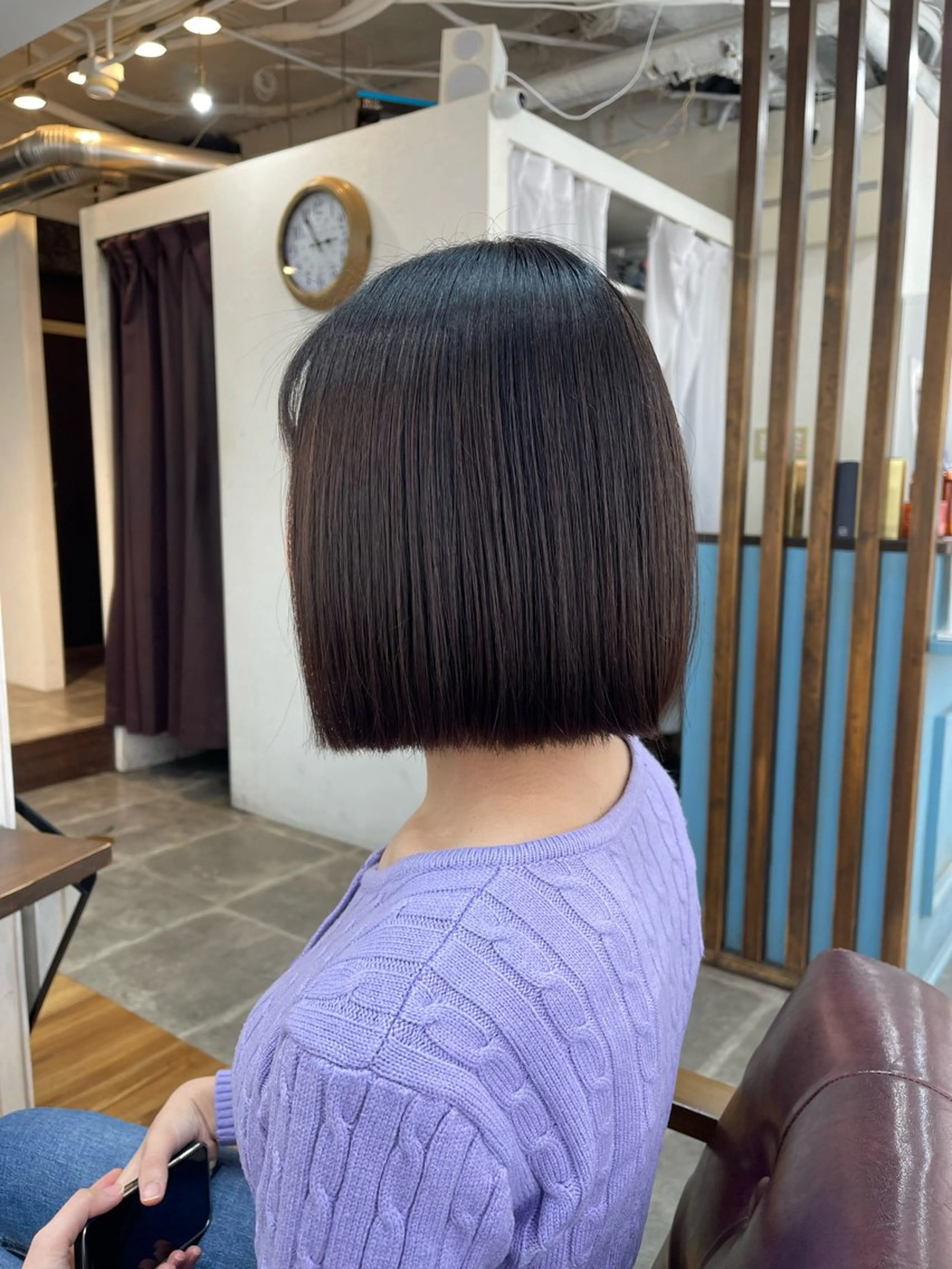 ショート 切りっぱなしボブ ボブ 髪質改善 似合わせカット 外ハネヘア ダブルカラー/ 髪質改善💎安藤のヘアスタイル