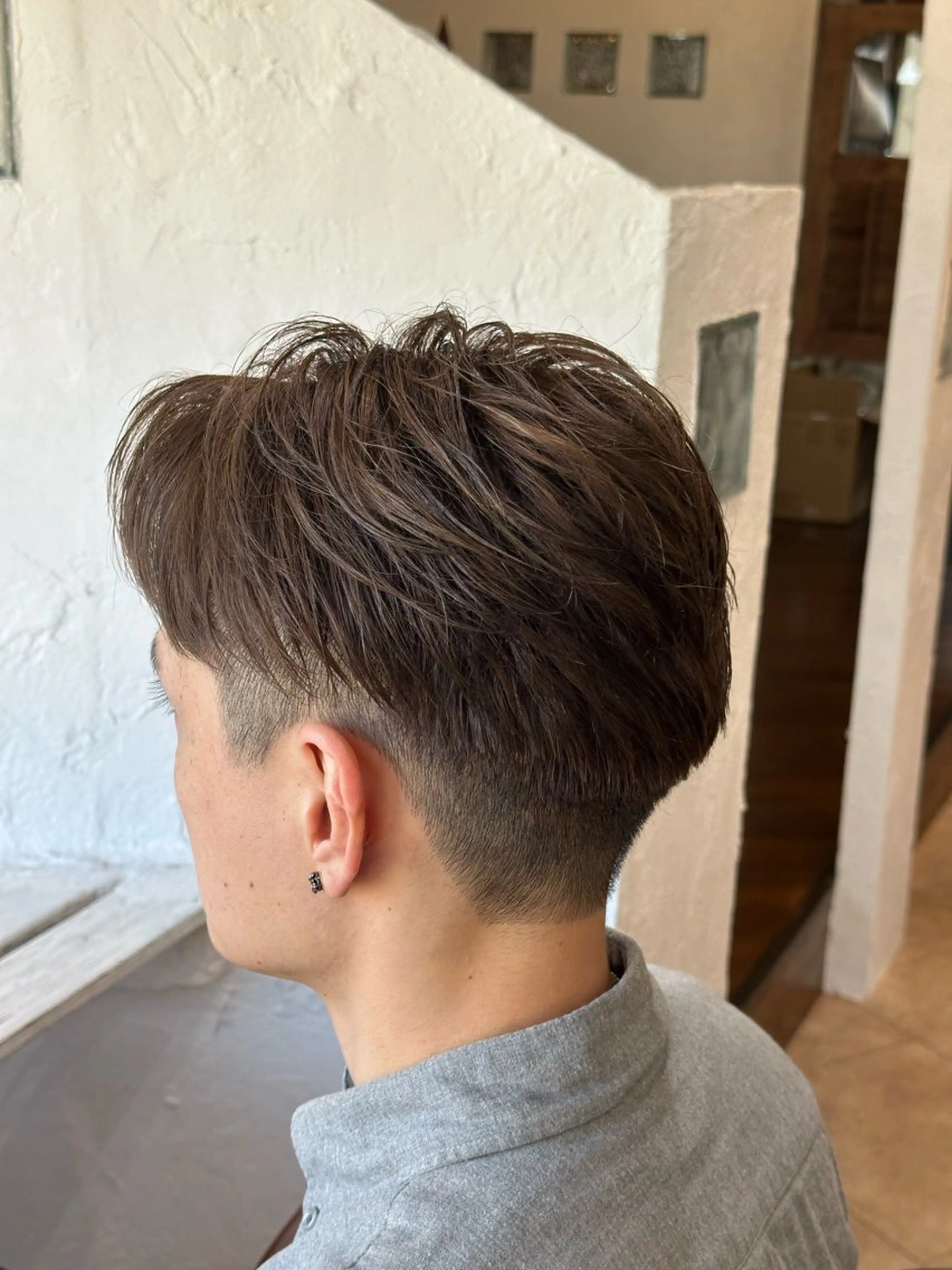 ショート カラー メンズ スパイキー/ ピンパーマ/緑川雄也のヘアスタイル