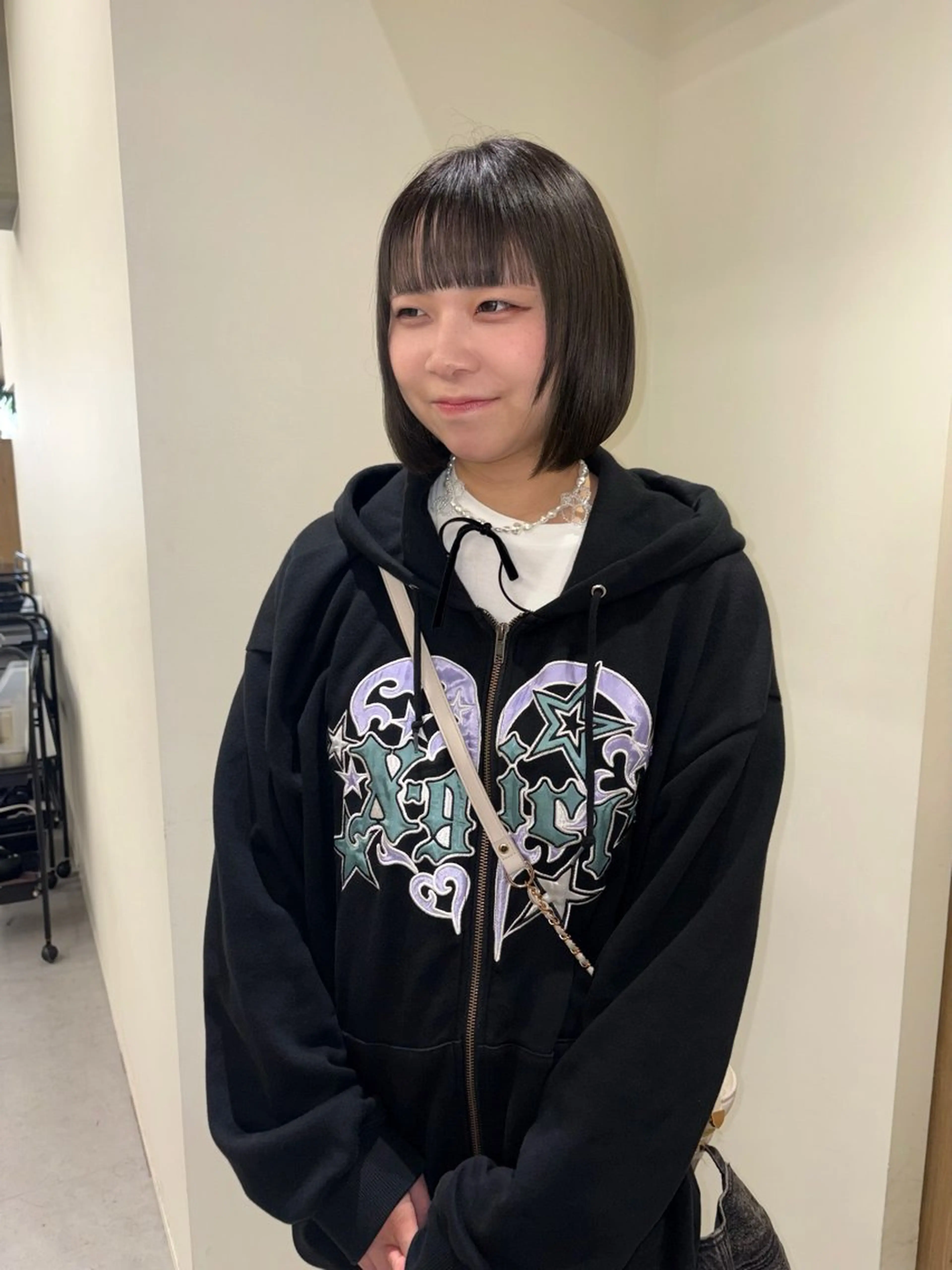 ミディアム カット ヘアカラー トリートメント natsuki /HUIのヘアスタイル