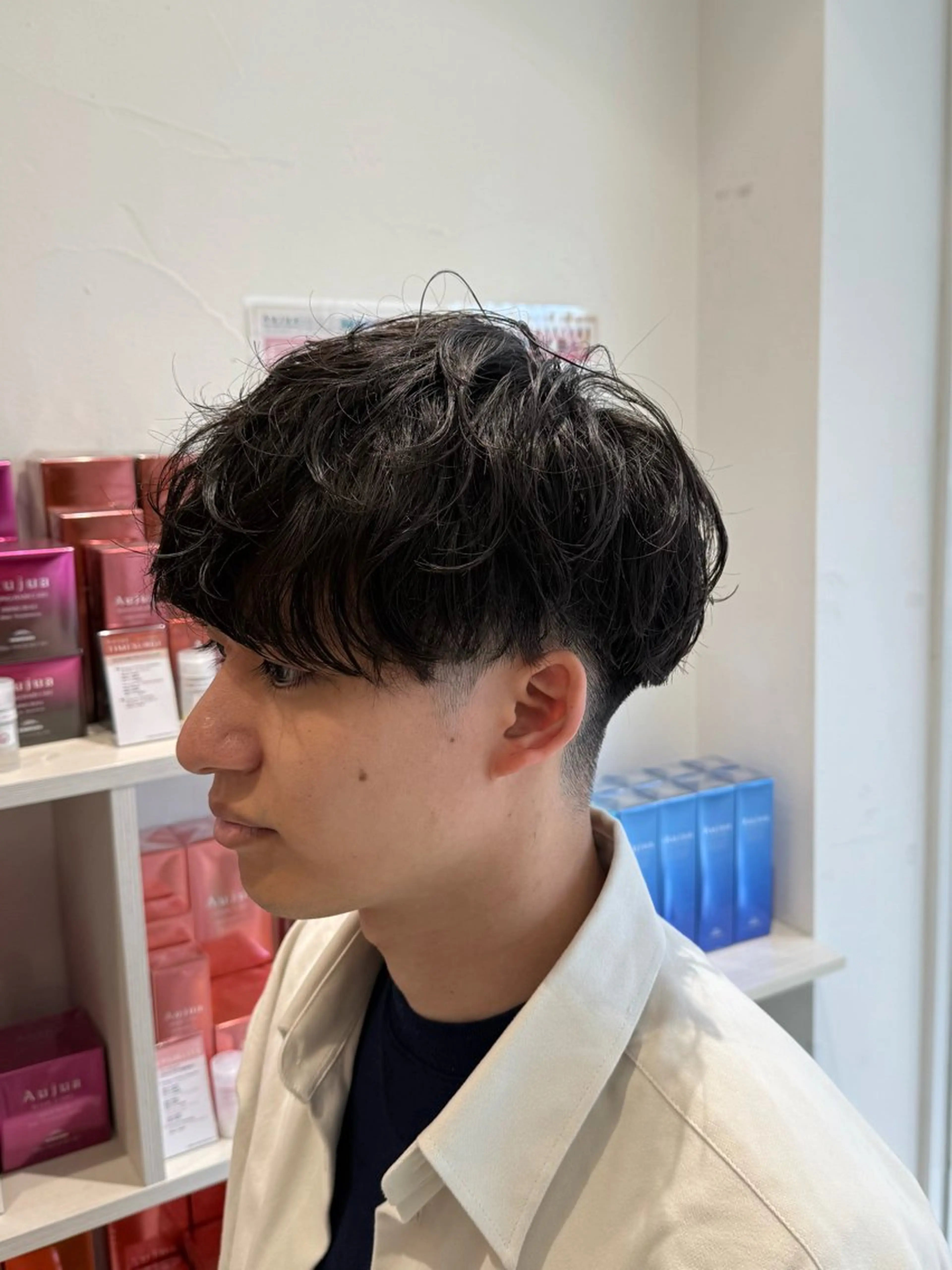 ショート パーマ メンズ カット パーマ トリートメント メンズ特化型美容師 栗山勇人のヘアスタイル