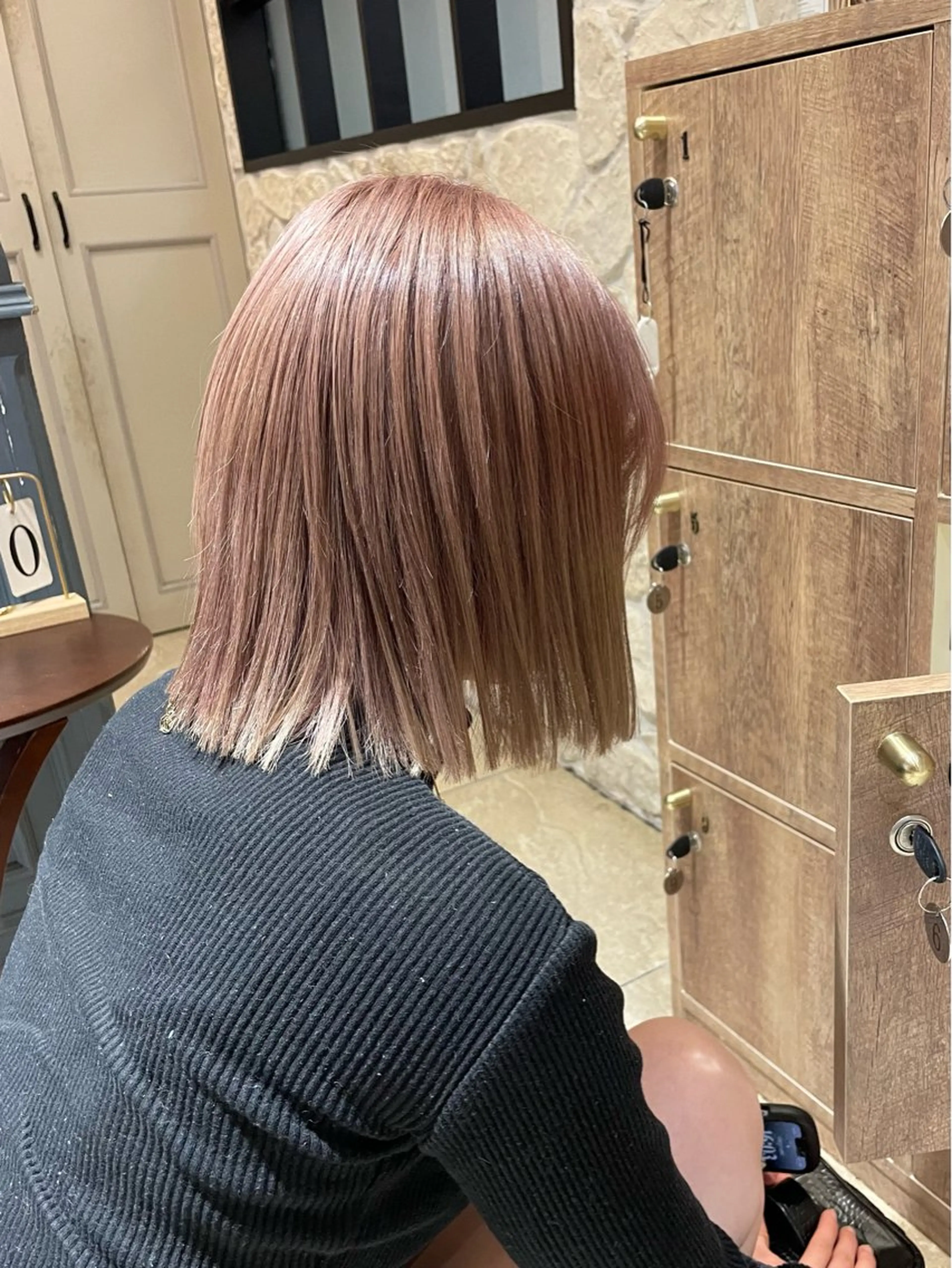 ミディアム 髪質改善カラー🫧 横浜/liberteのヘアスタイル