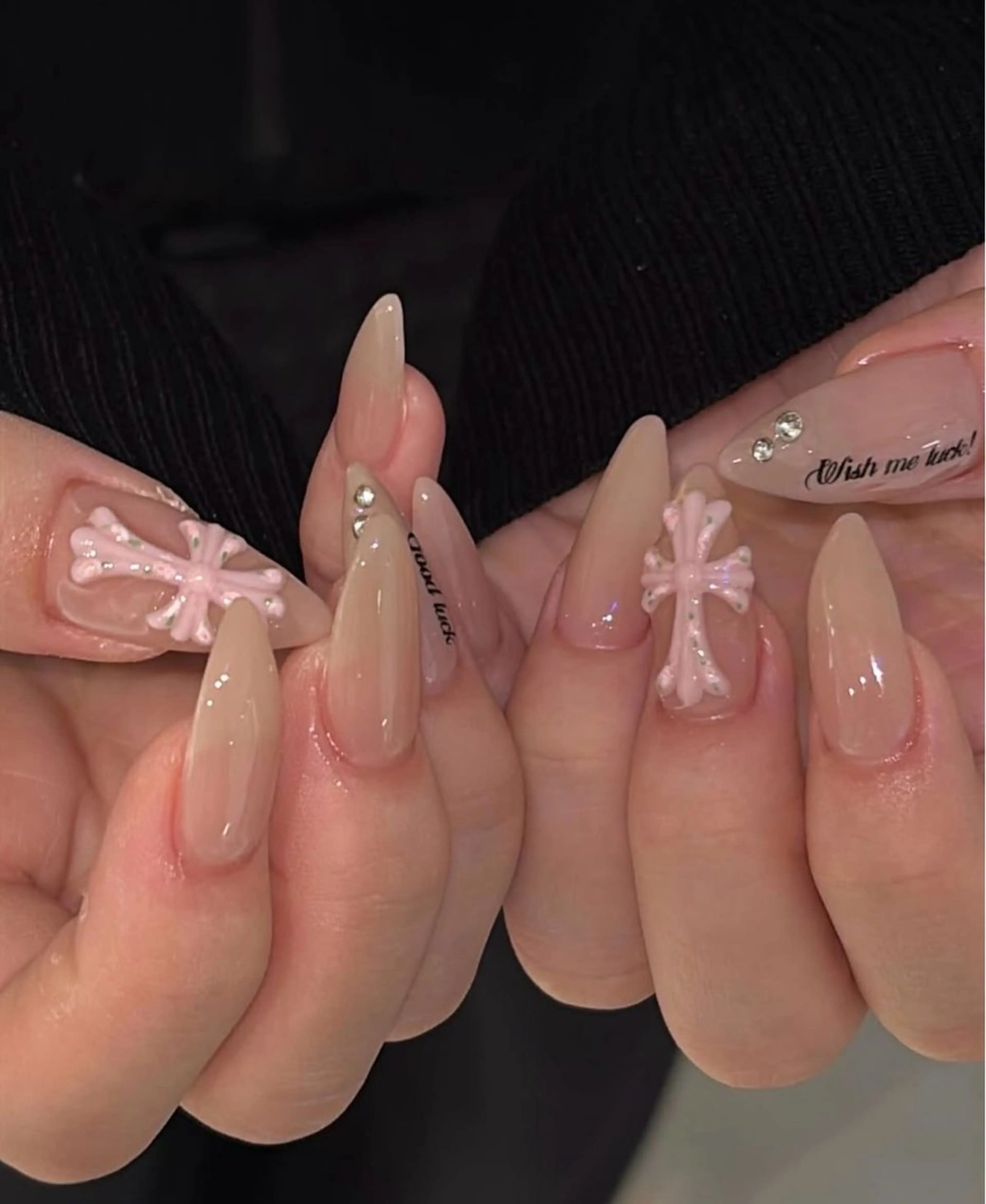 ネイル フレンチネイル キラキラネイル 韓国ネイル シンプルネイル ワンホンネイル ハンドネイル MEI Nailのネイルデザイン