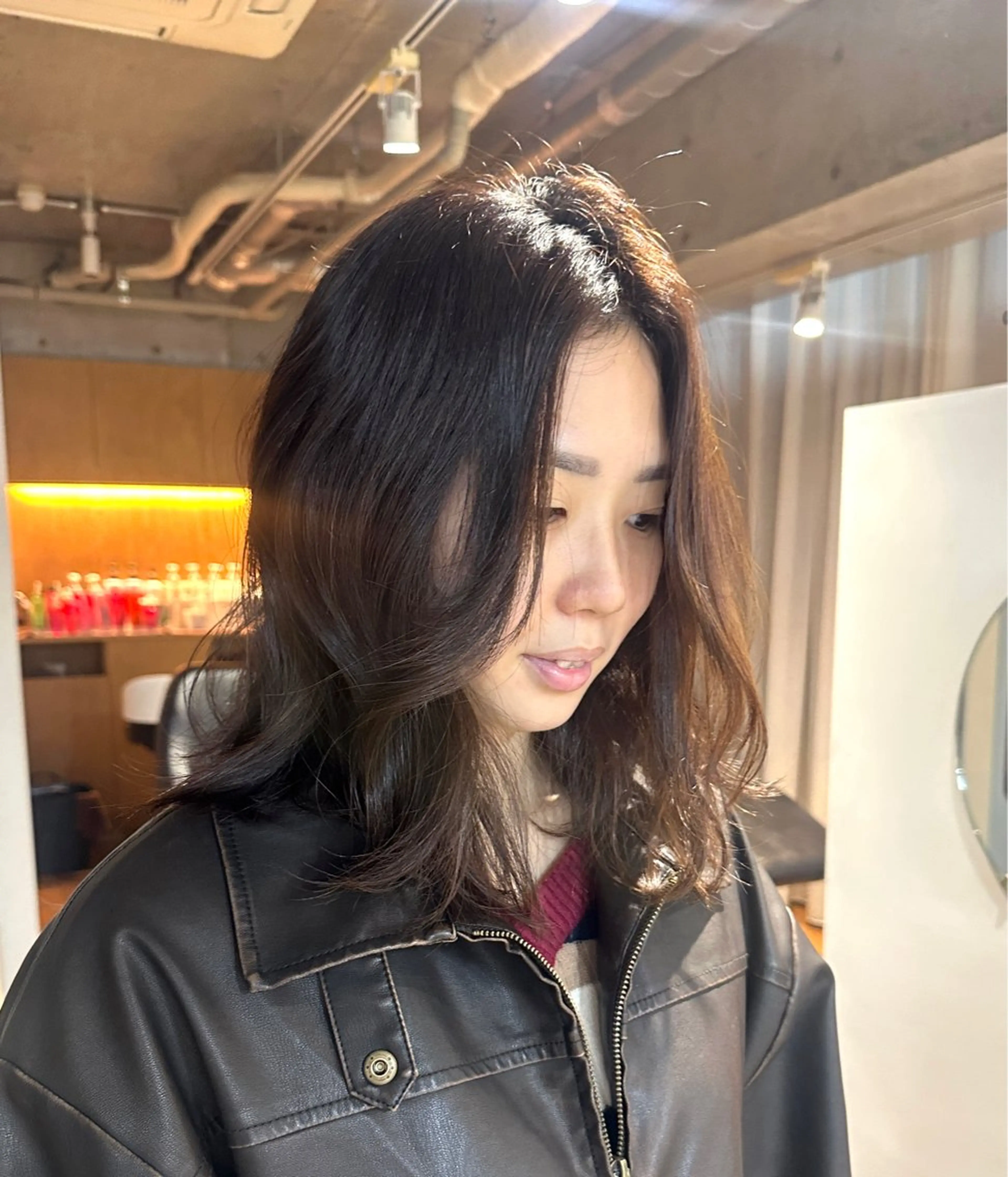 ミディアム ヘアカラー トリートメント 中里　凜/無料カット 🎀/自由が丘のヘアスタイル