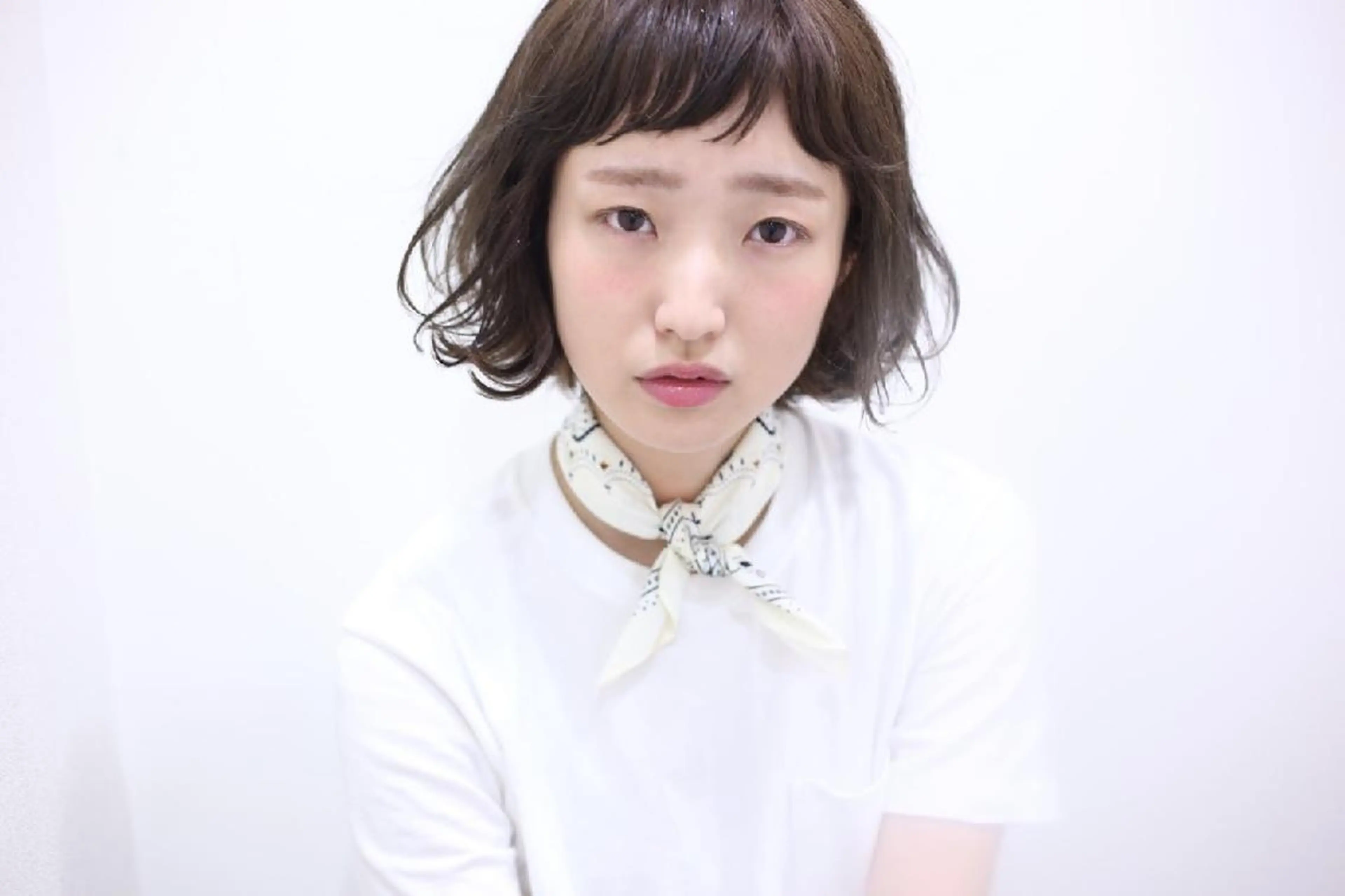 パーマ ミディアム カラー ボブ 武川 楓のヘアスタイル