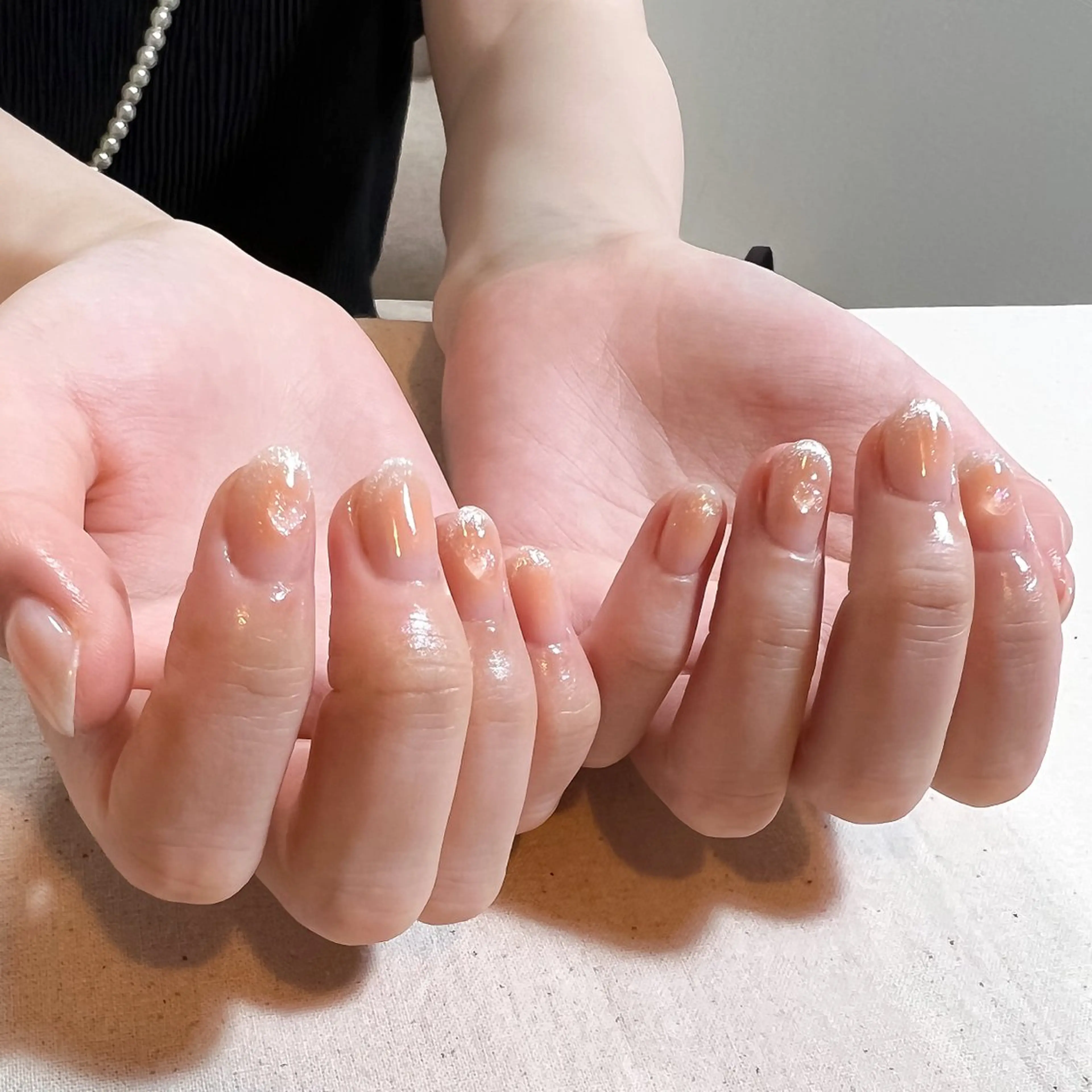 ネイル チークネイル ハート マグネットネイル ハンドネイル pointillé .ayaのネイルデザイン