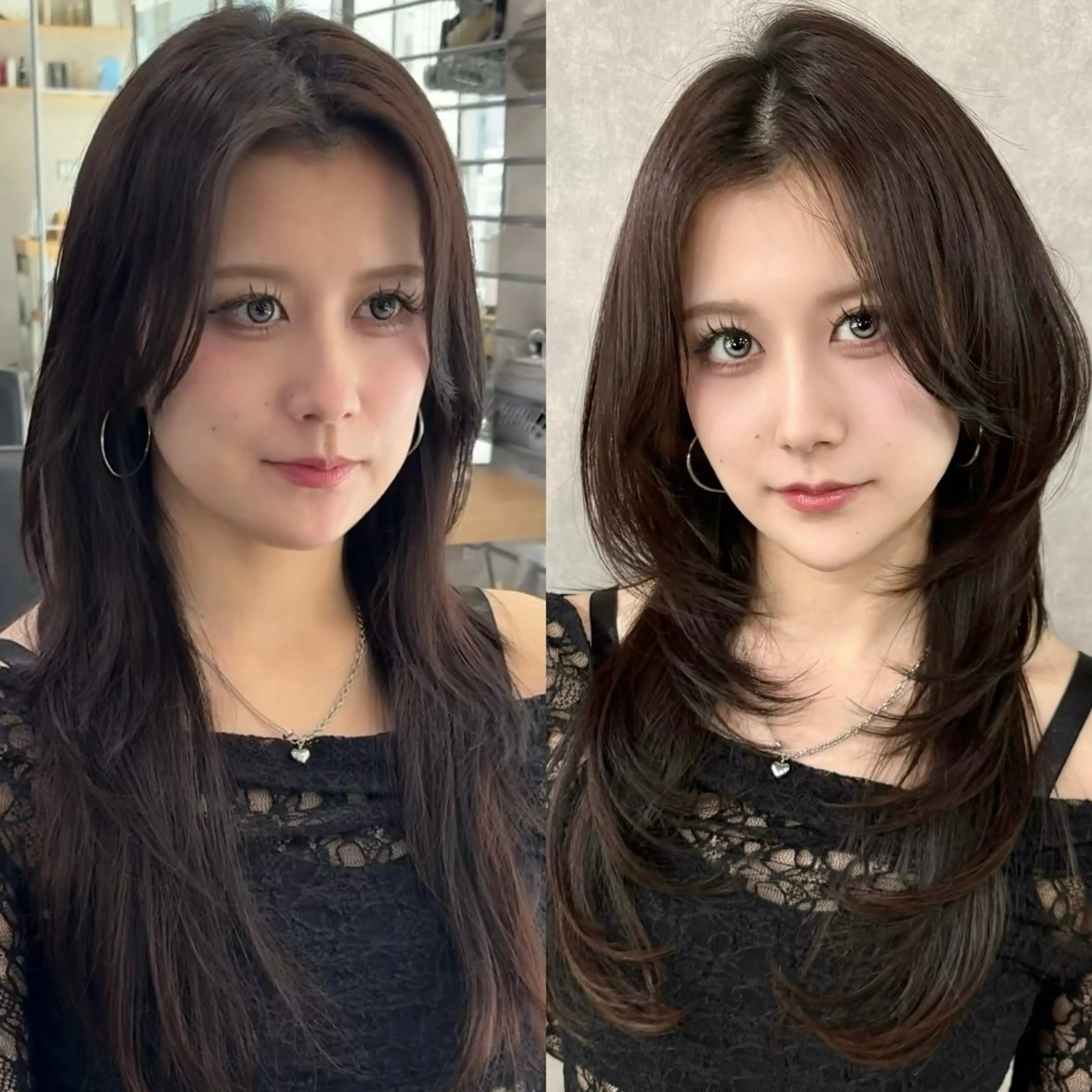 ロング くびれヘア 顔周りカット ハイレイヤー 韓国風ヘア レイヤーカット カット トリートメント Nao/ 大宮/レイヤーカットのヘアスタイル