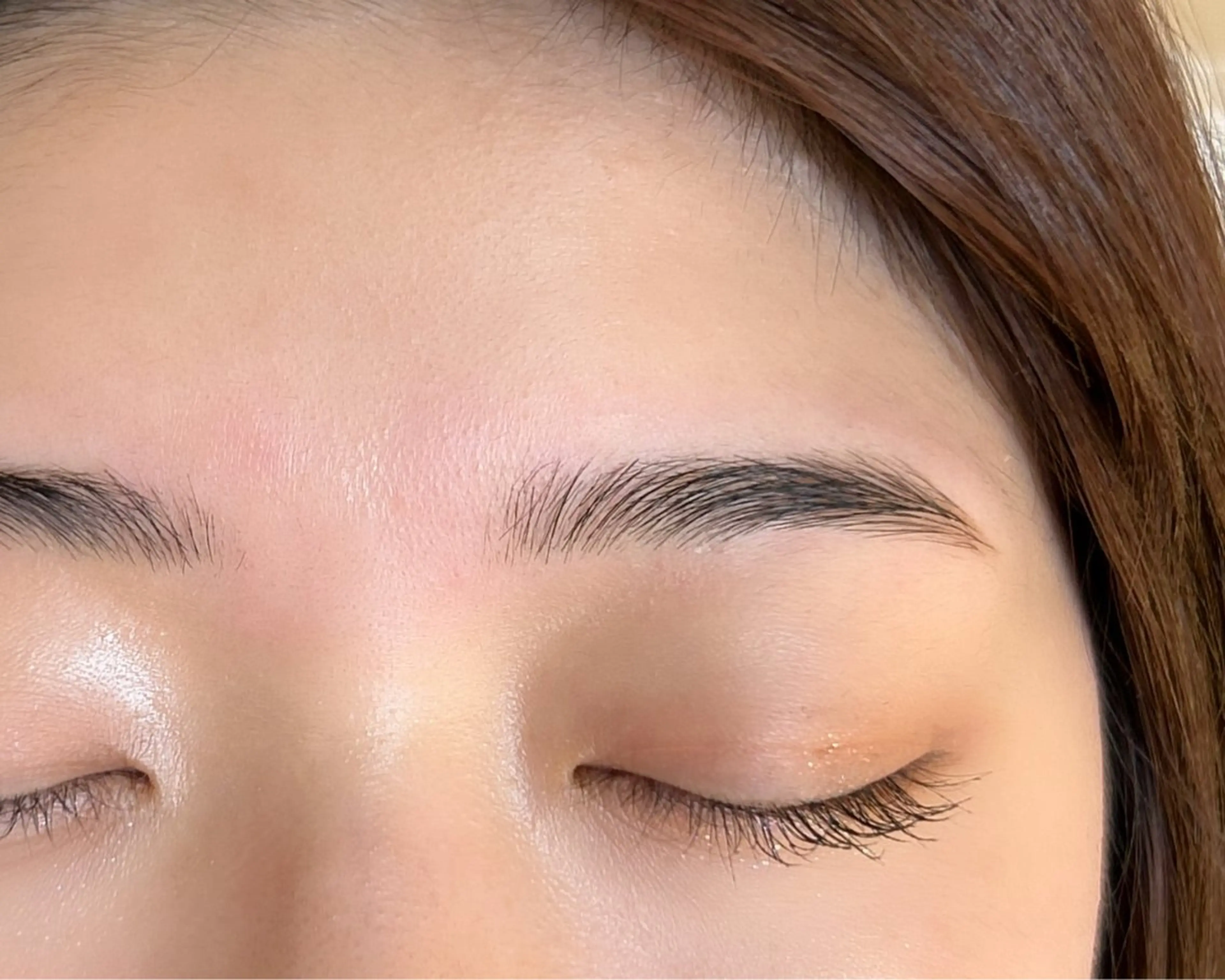 眉毛の毛流れ改善(ダウンパーマ)&アイブロウスタイリング 毛流れを整えてすっぴんでも理想の眉に♡の写真
