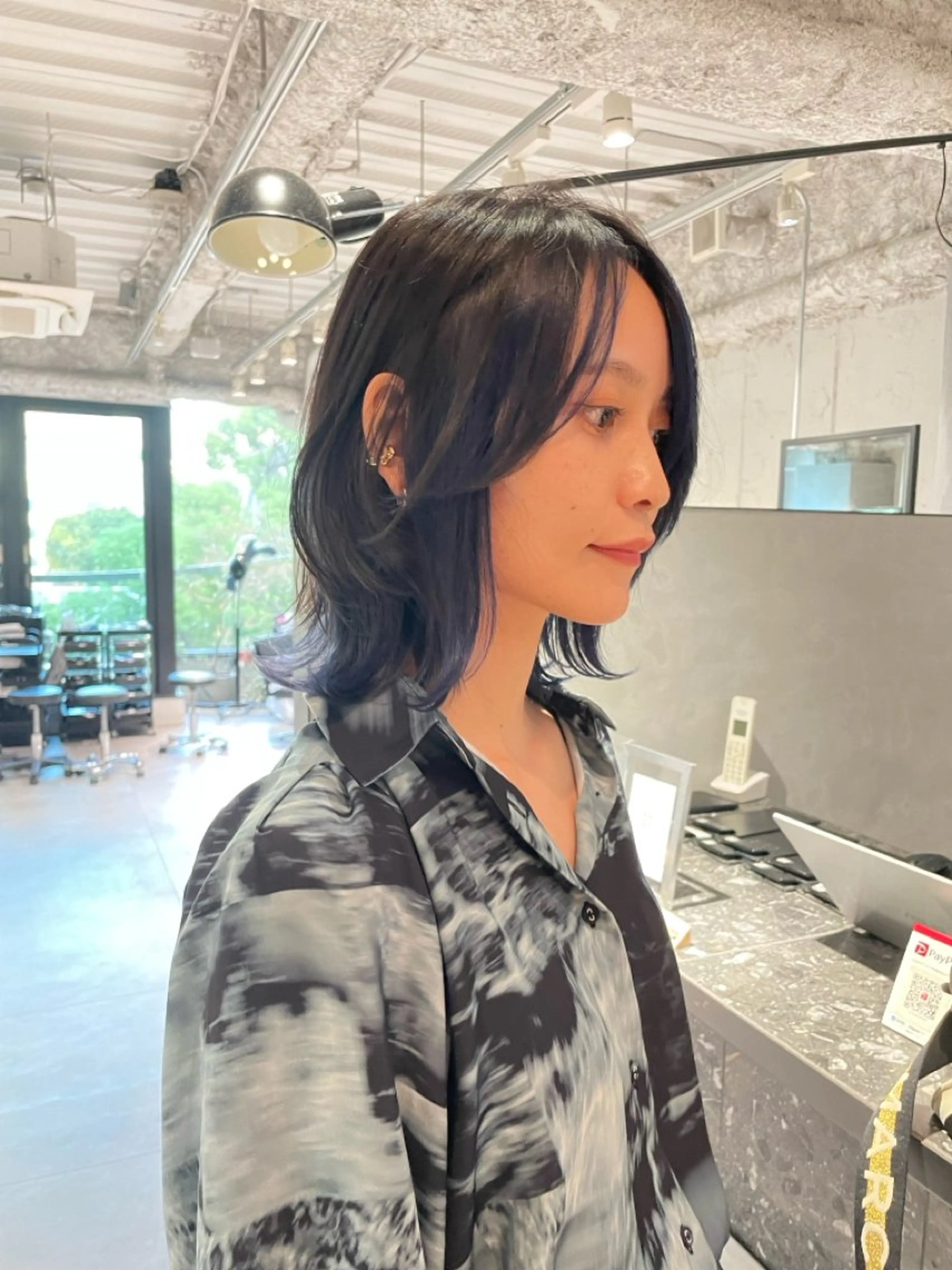ミディアム カラー カット ヘアカラー トリートメント CHERIM ❤️‍🔥新家光葉のヘアスタイル