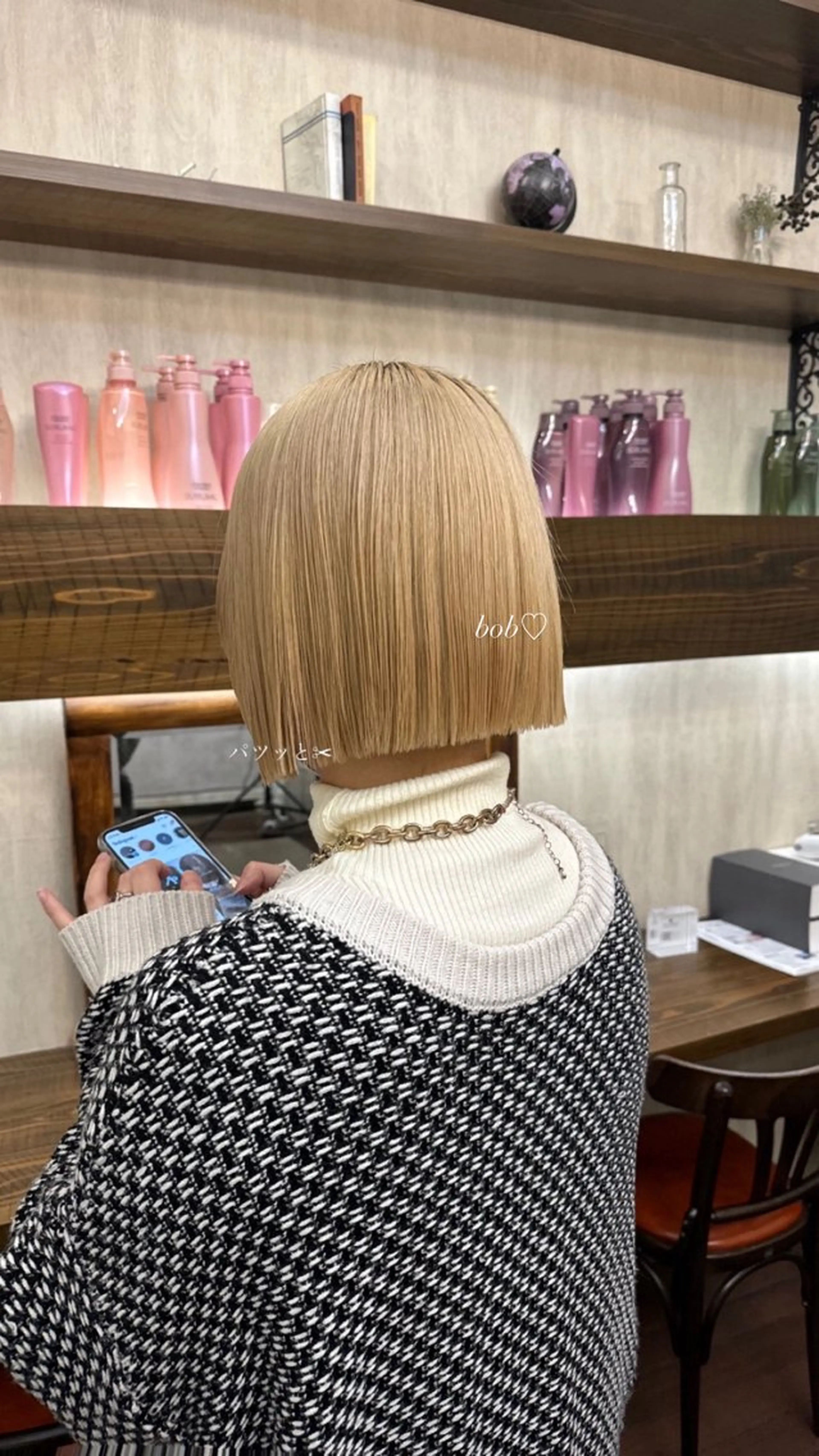 ショート 切りっぱなしボブ ボブ 能隅あいかFLEAR 口コミ⭐️5.0⭐️のヘアスタイル