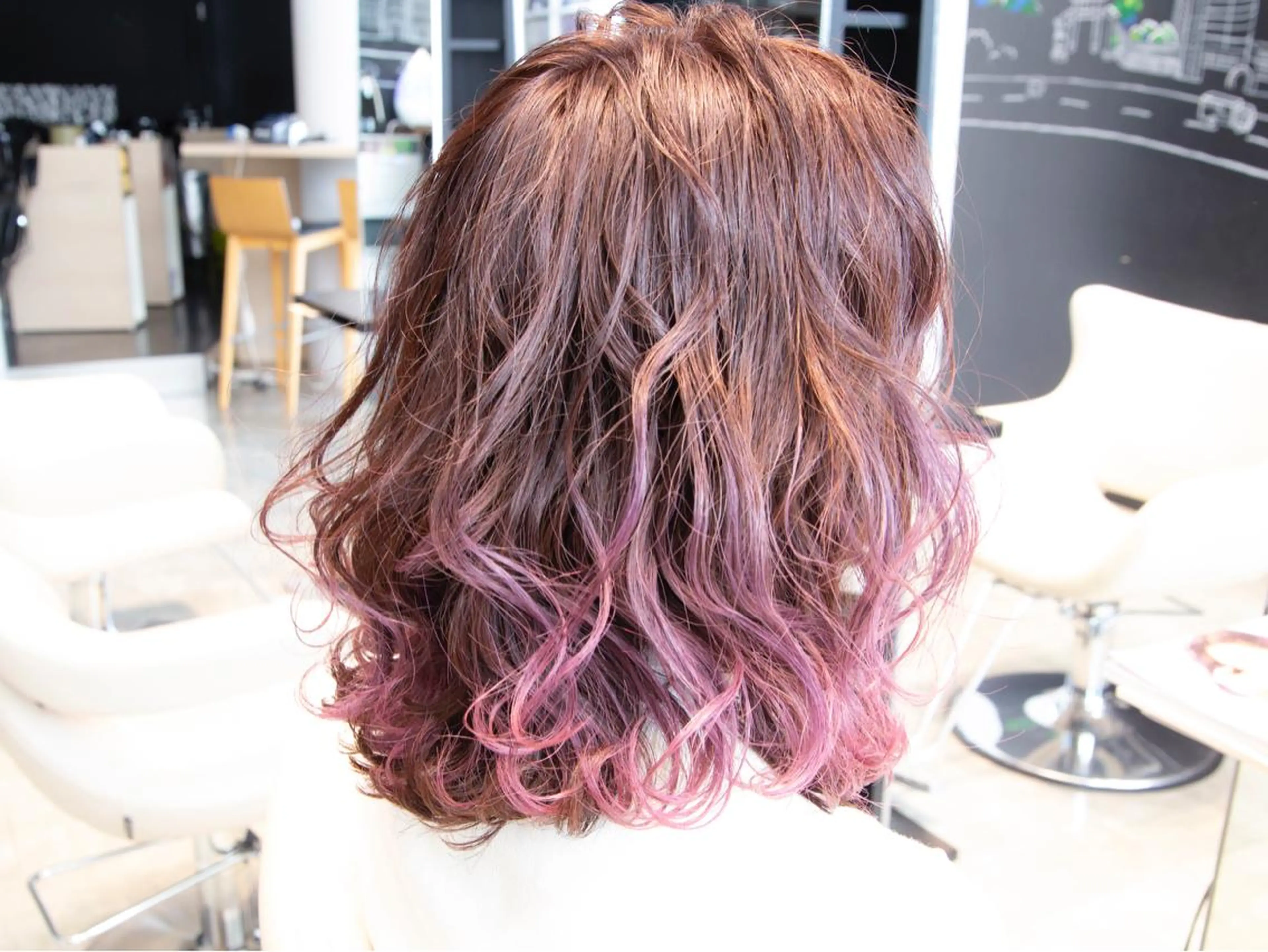 ミディアム カラー Re:ta Hair 飯田淳平のヘアスタイル