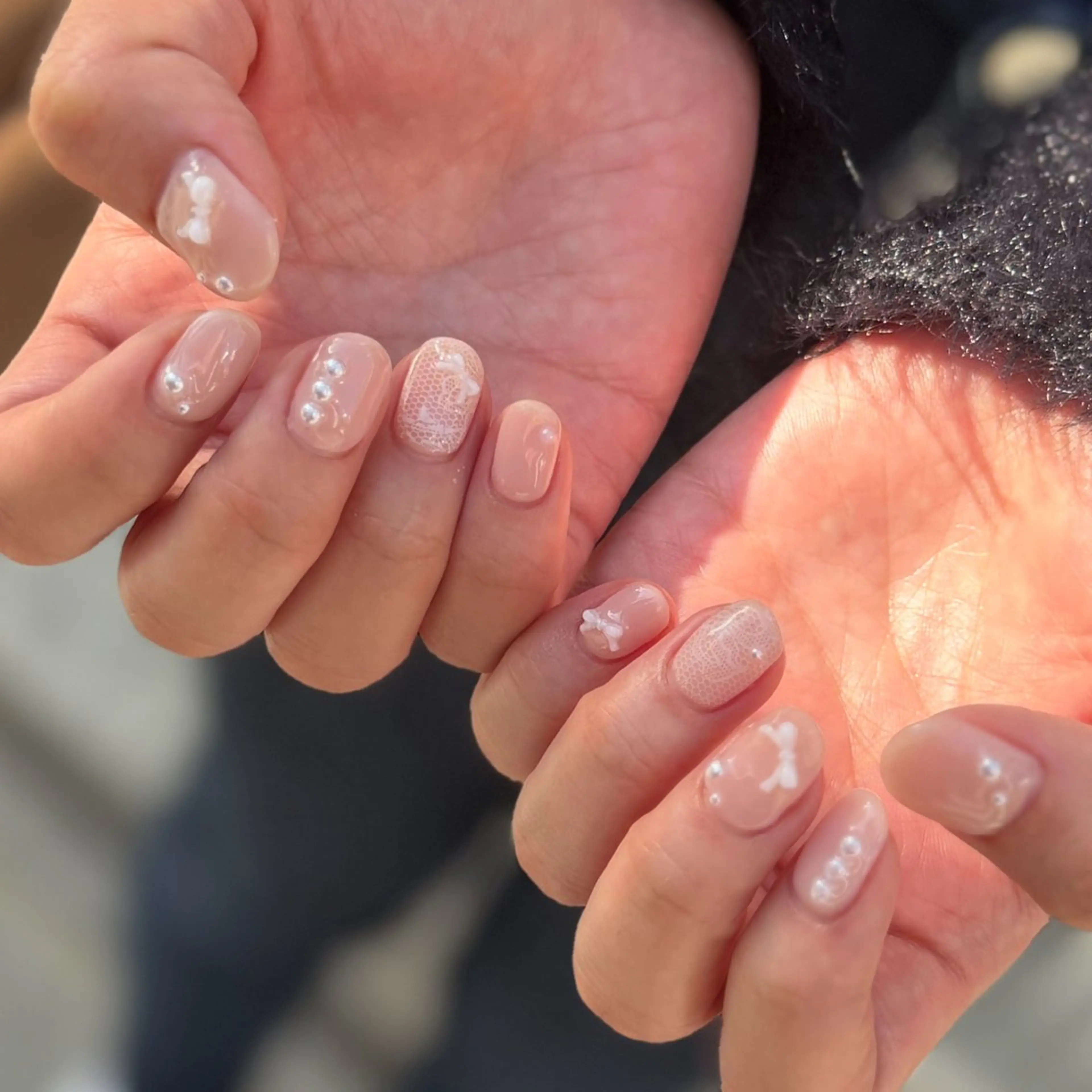 ネイル ハンドネイル Nail Share Salon Mariris所属・ユカ𖤐nail 堺筋本町/心斎橋のネイルデザイン