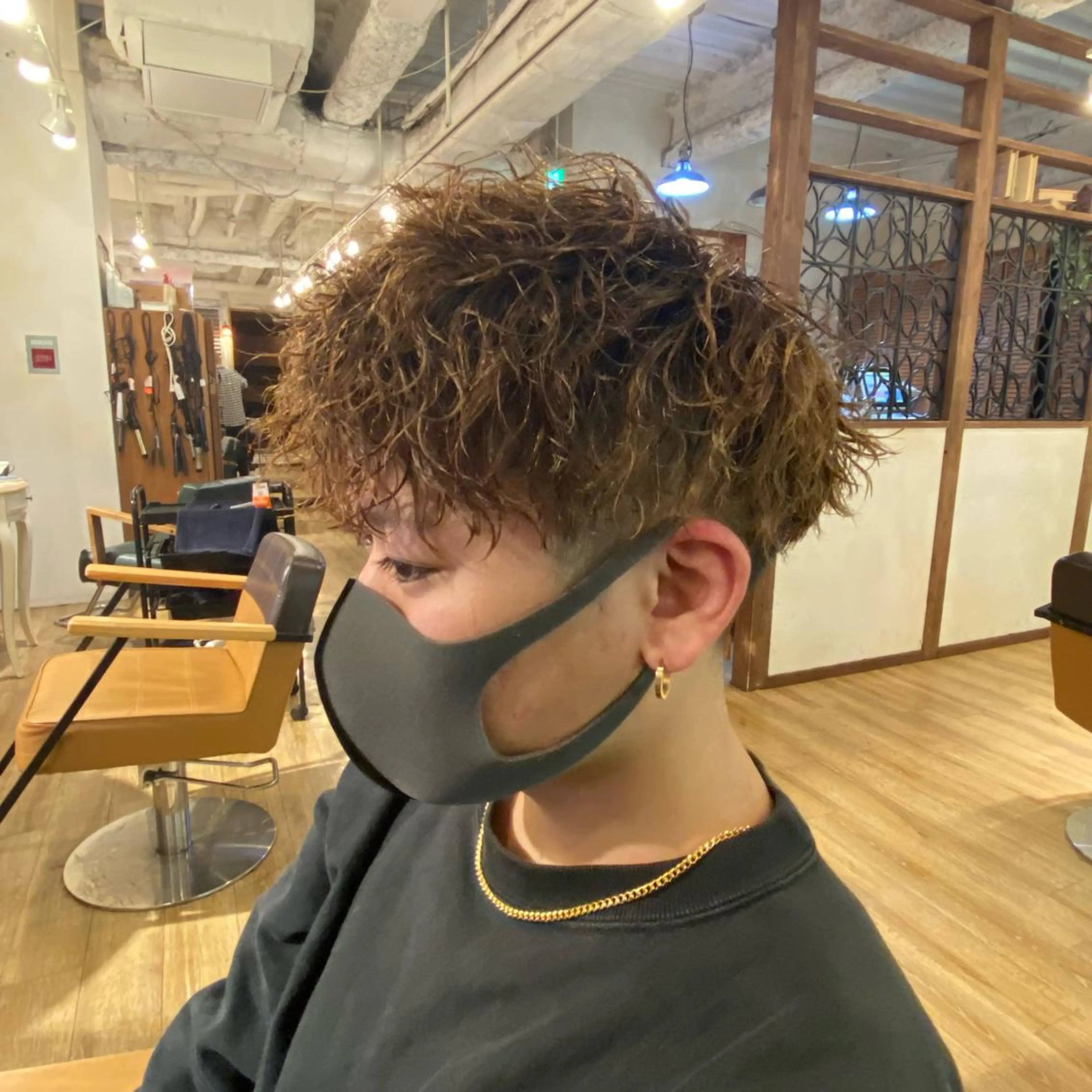 ショート パーマ メンズ カット パーマ トリートメント 広島メンズ美容師 syuのヘアスタイル