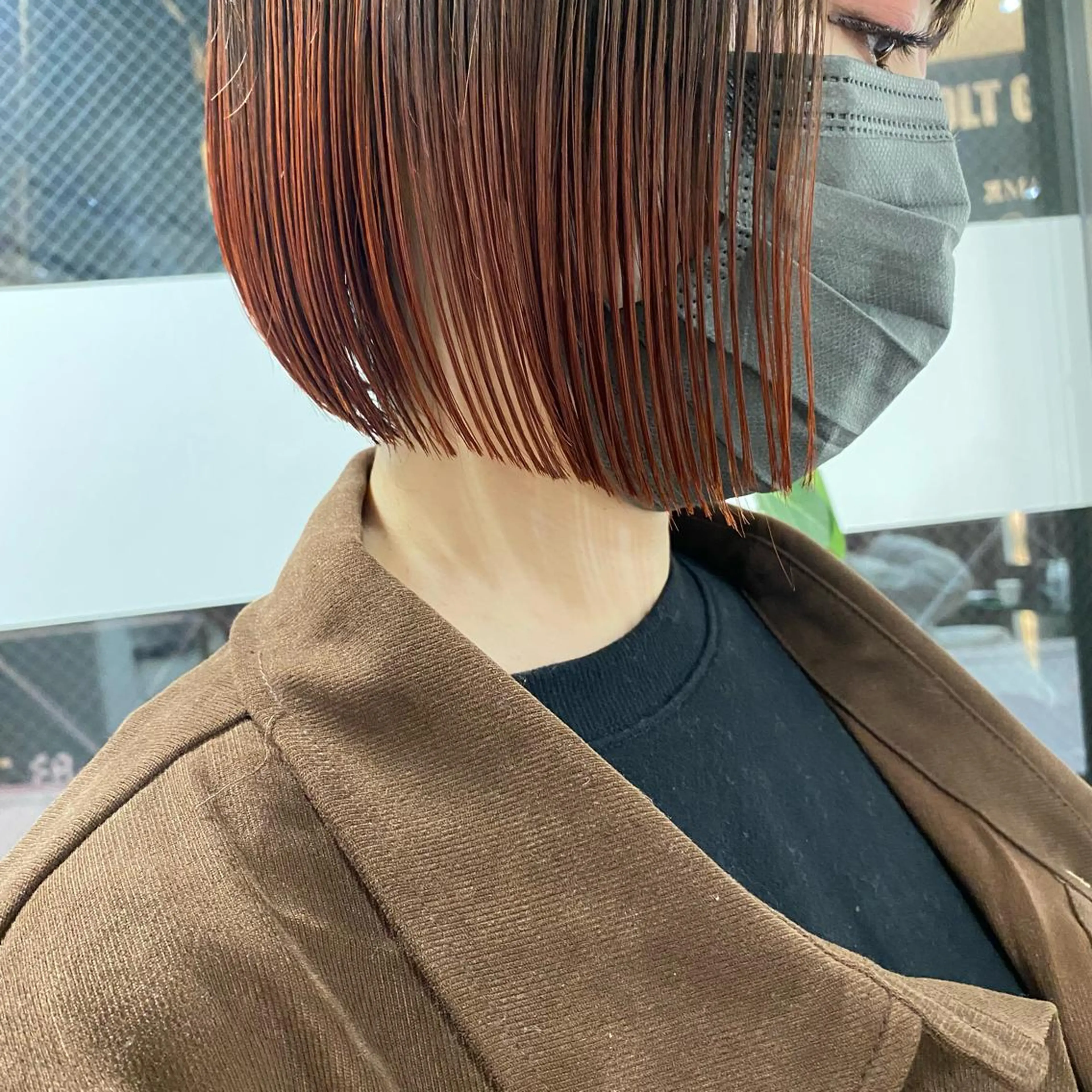 ショート カラー ヘアカラー トリートメント センターパート/ 暖色カラーayuのヘアスタイル