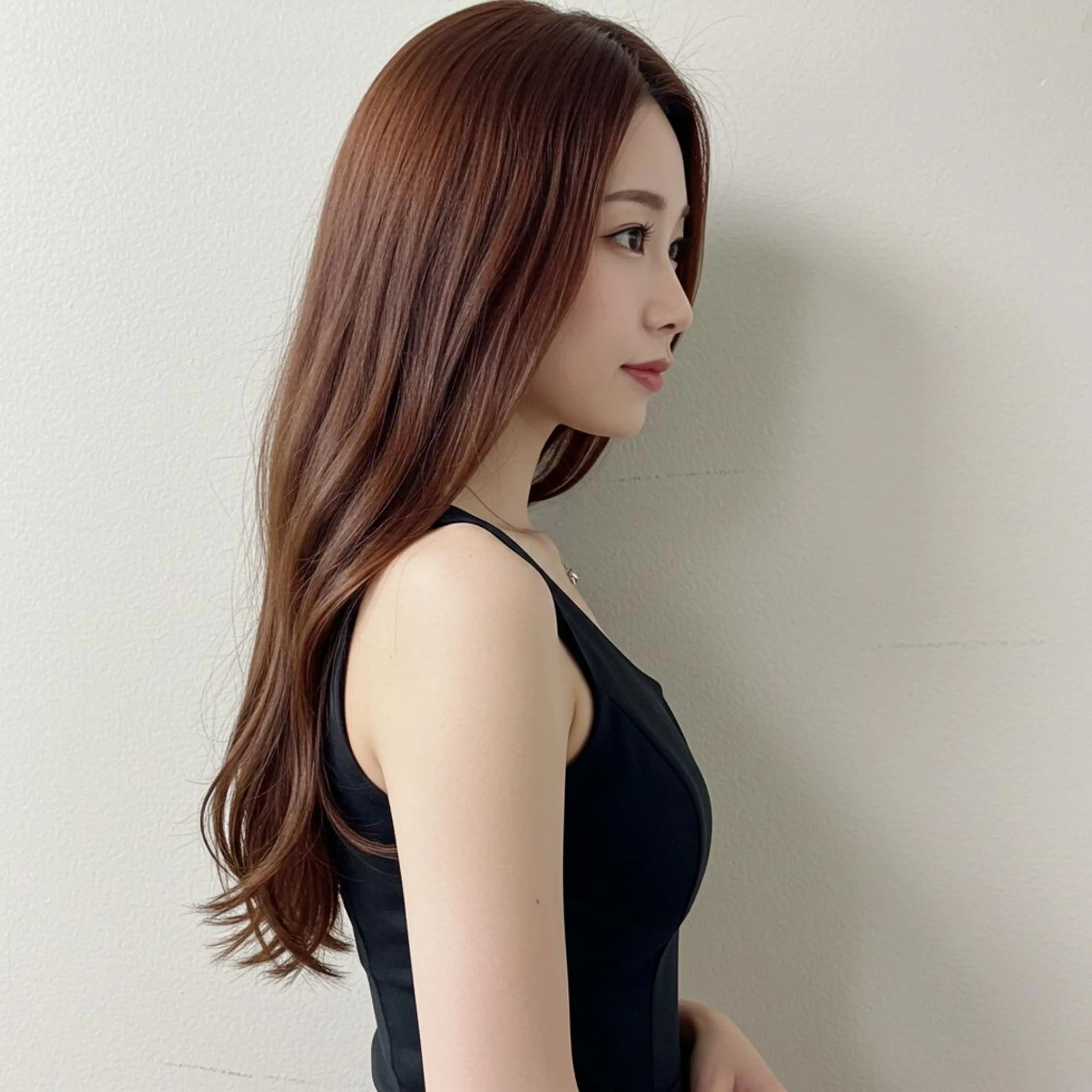 セミロング カラー mizu kiのヘアスタイル