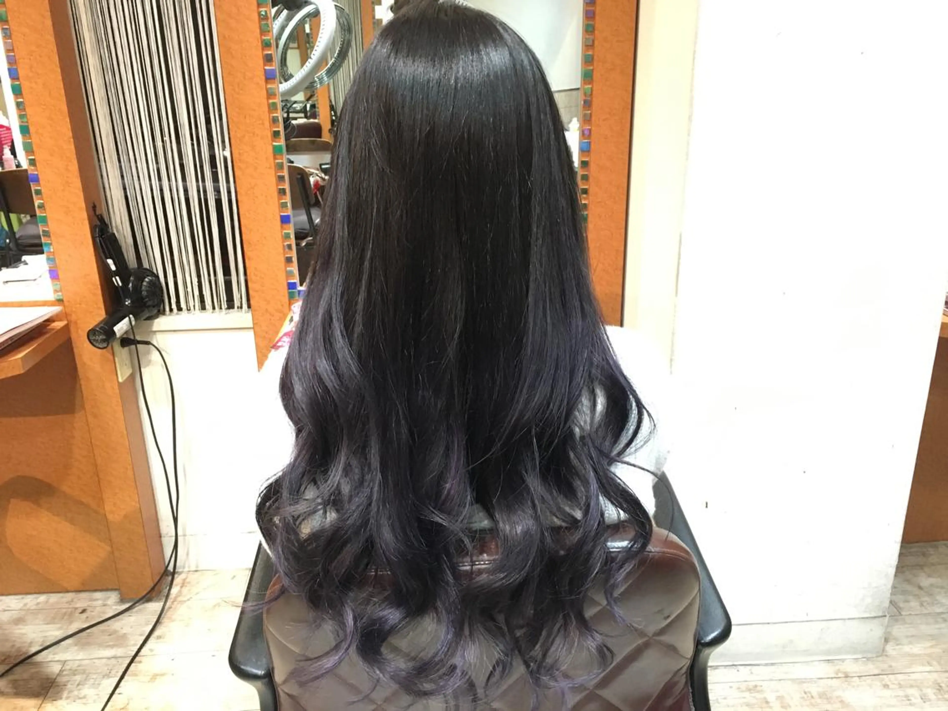 ショート ミディアム セミロング ロング パープルカラー エクステ リピート指名no.1 /ruiのヘアスタイル