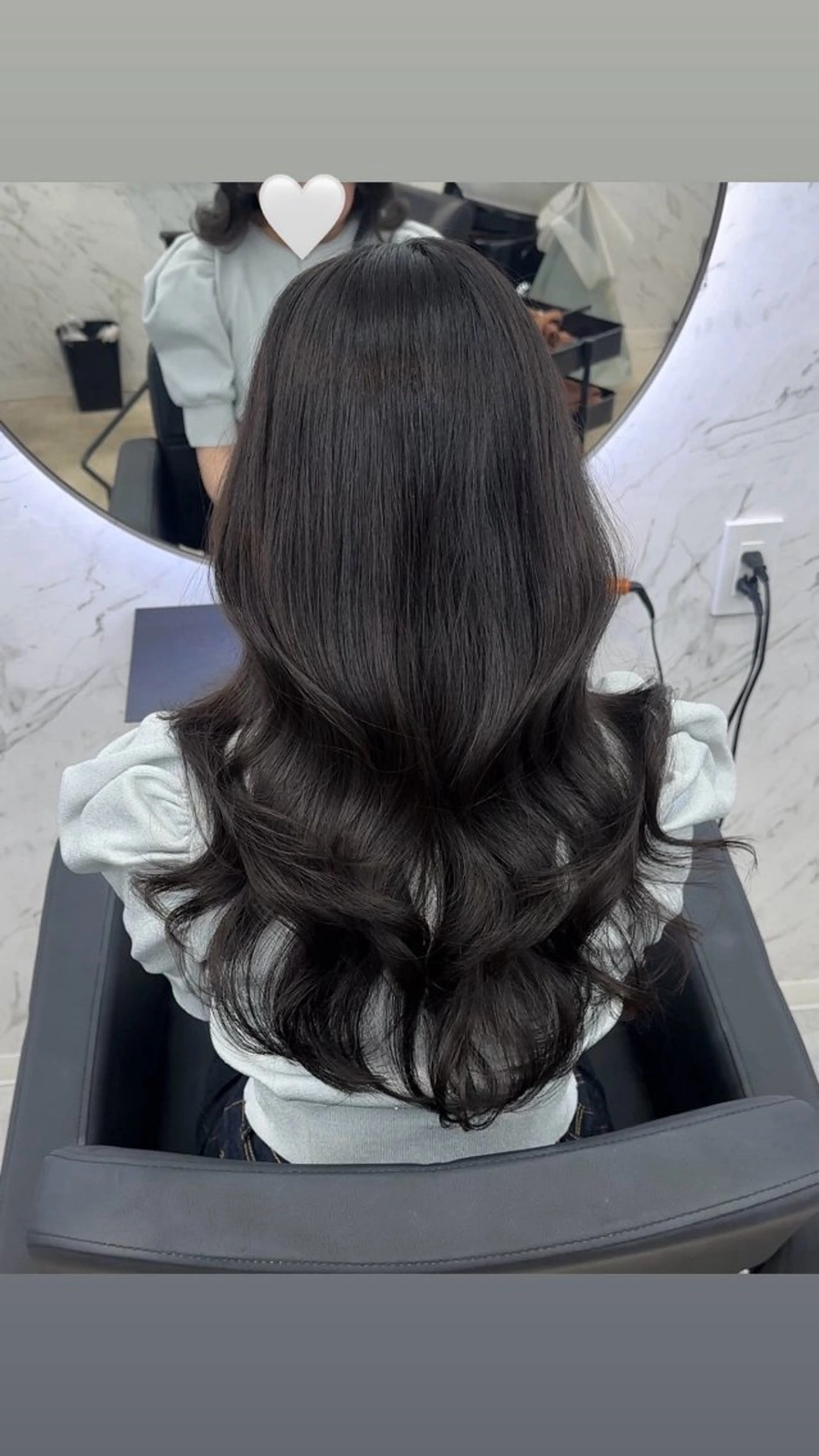 ロング カラー ブラウンカラー ダークブラウン ヘアカラー トリートメント カット¥1100 ✂️MIUのヘアスタイル