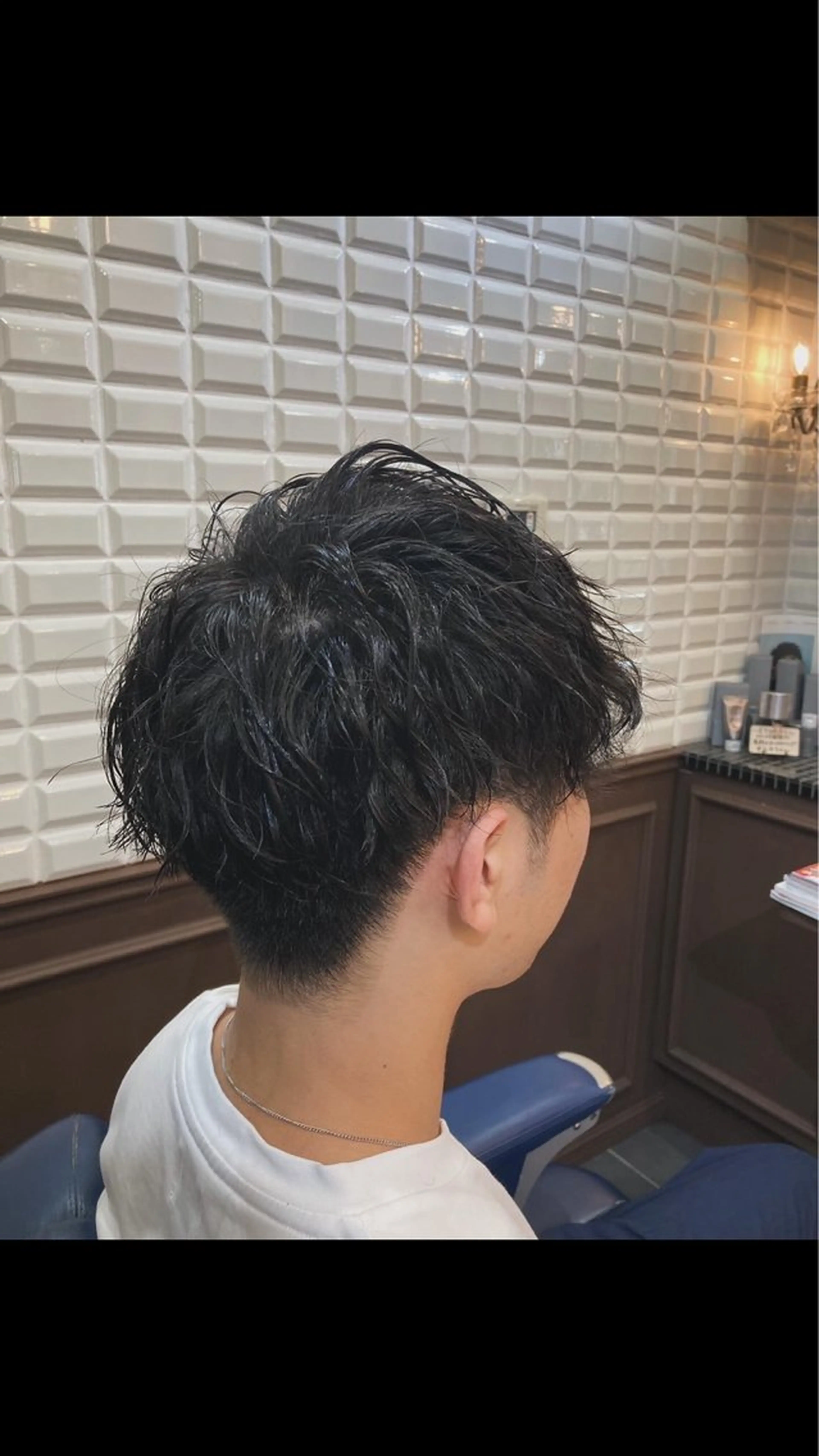 ショート パーマ メンズ ルピナス中田店長 山口大地のヘアスタイル