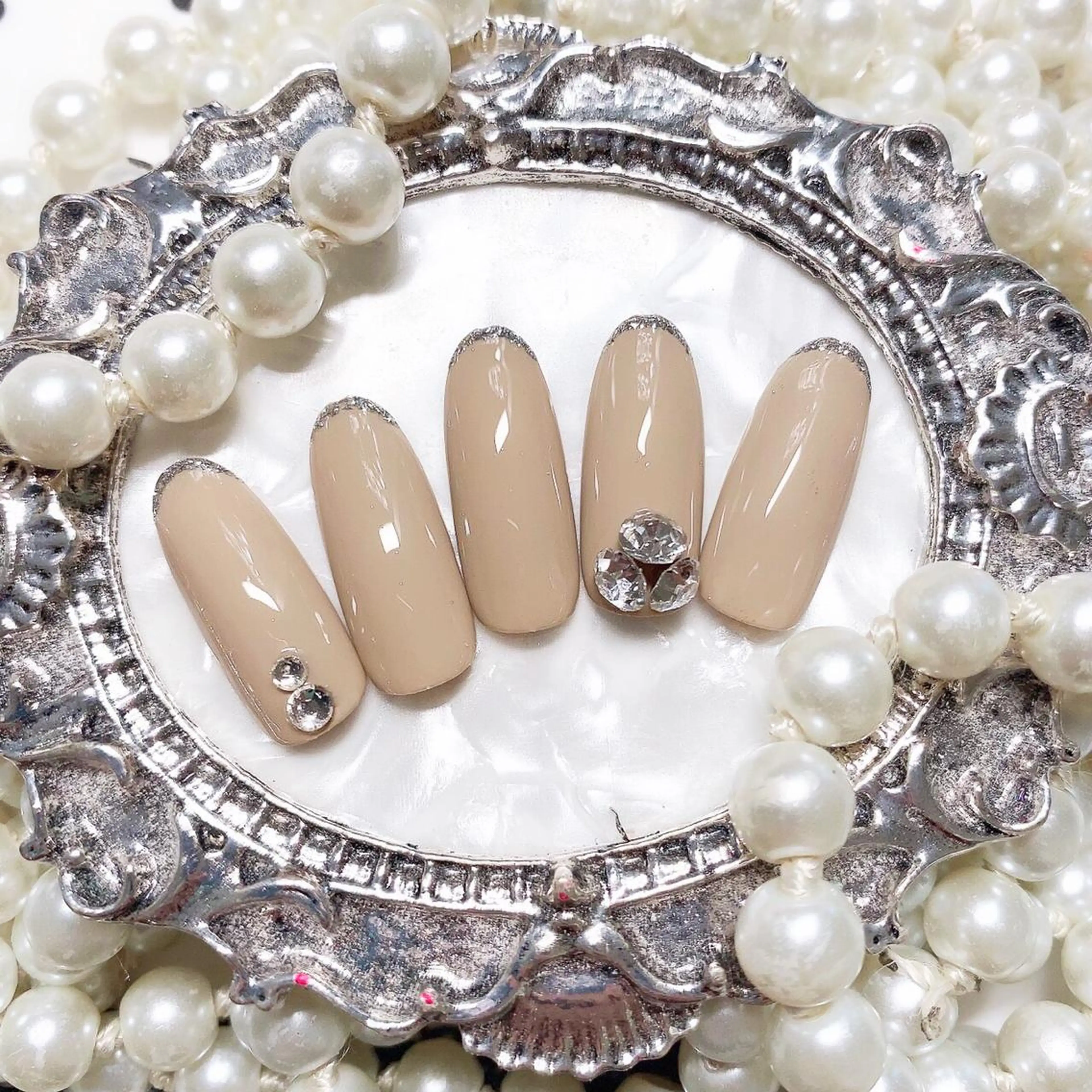 ネイル ハンドネイル マジック ミラーのネイルデザイン