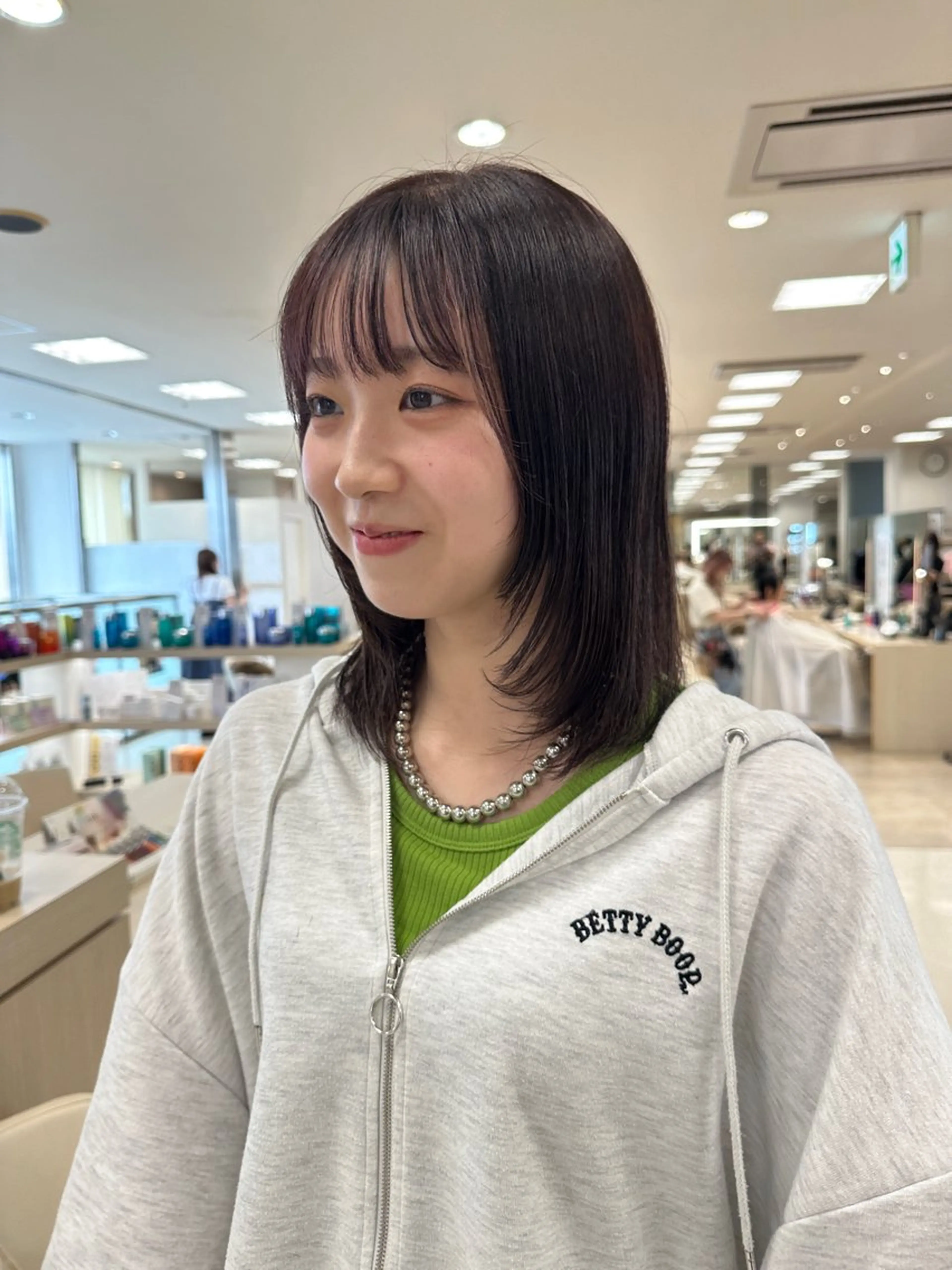 ミディアム カラー 髪質改善・縮毛矯正 年間1500名担当♪のヘアスタイル