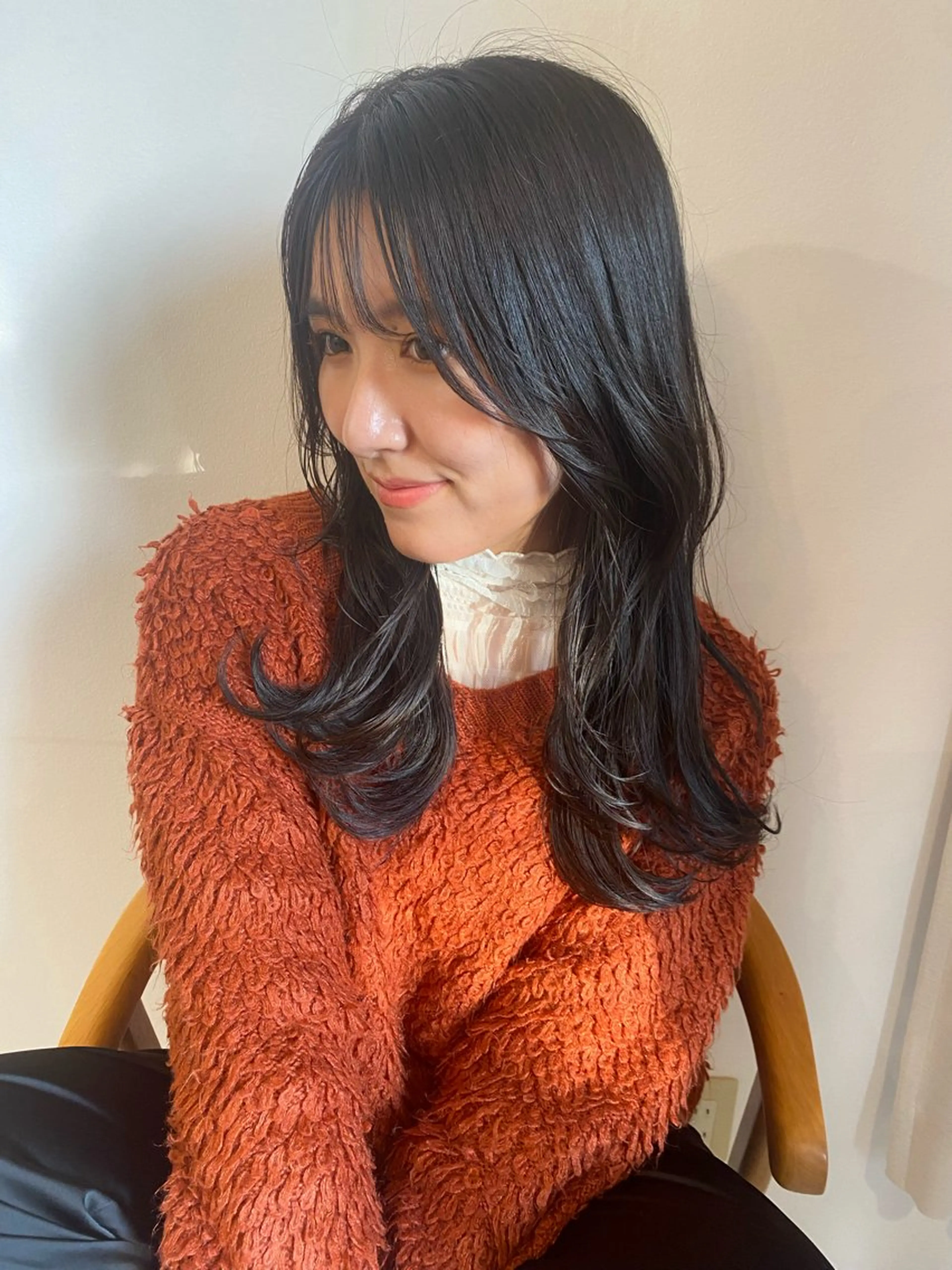 セミロング 顔まわりカット/金山 /大園芽依のヘアスタイル