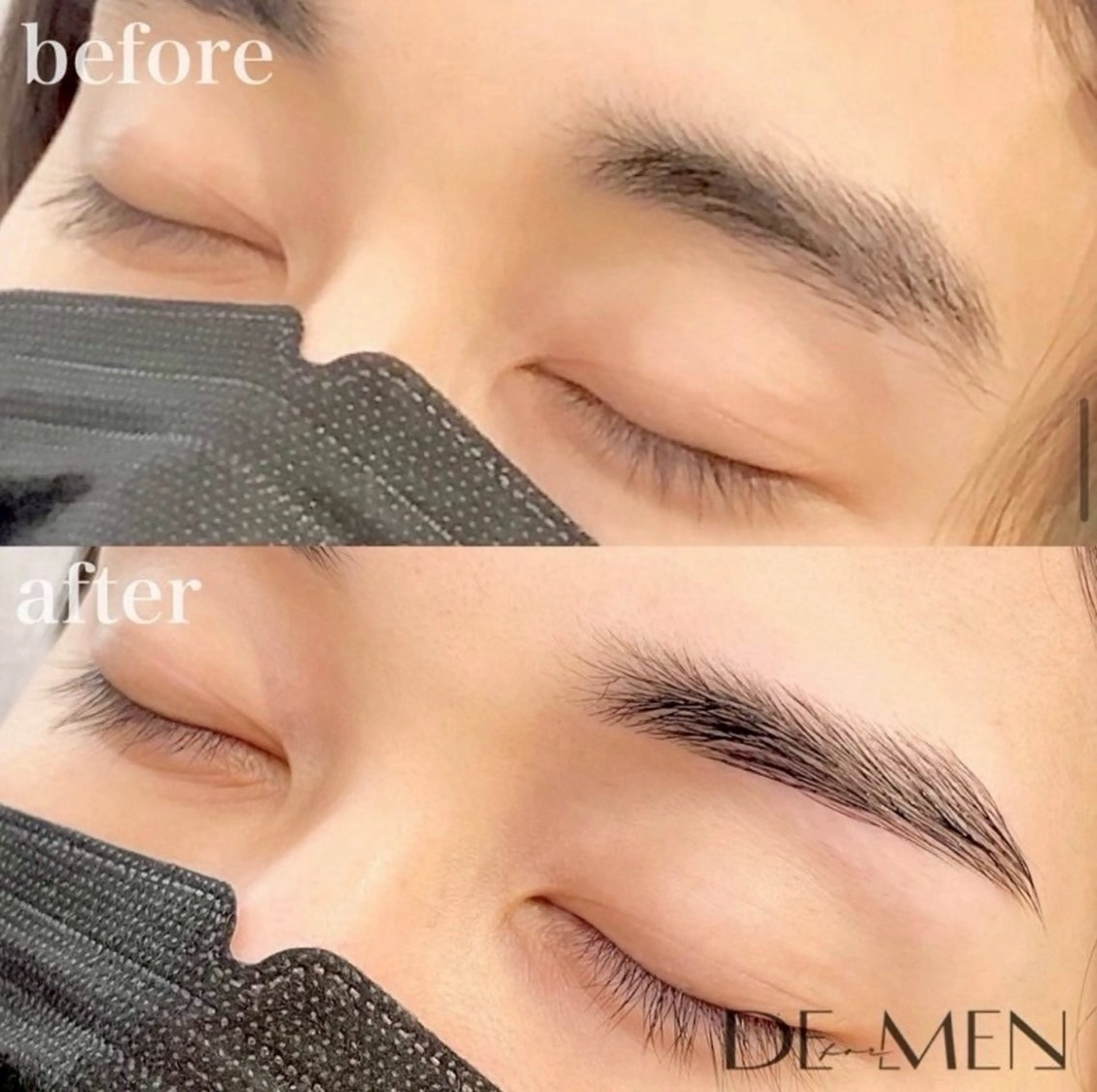 メンズ アイブロウ ワックス脱毛 YOSHIDA 🐰桜木町店のマツエク・マツパデザイン