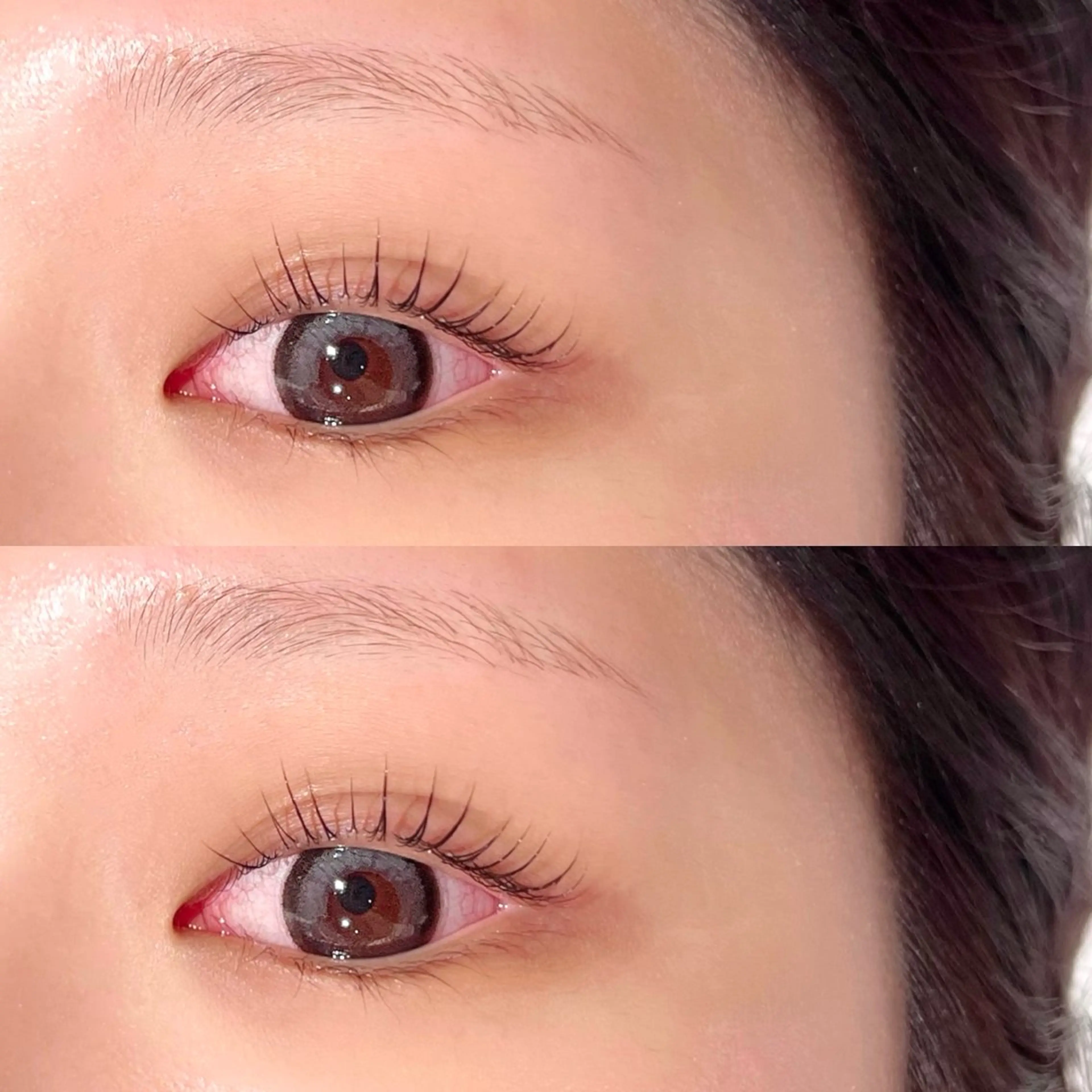 マツエク・マツパ ナチュラル パリジェンヌラッシュリフト まつげパーマ 一重×まつ毛パーマ CLUTCH阿倍野 🥨マエ トモヨ☕️のマツエク・マツパデザイン